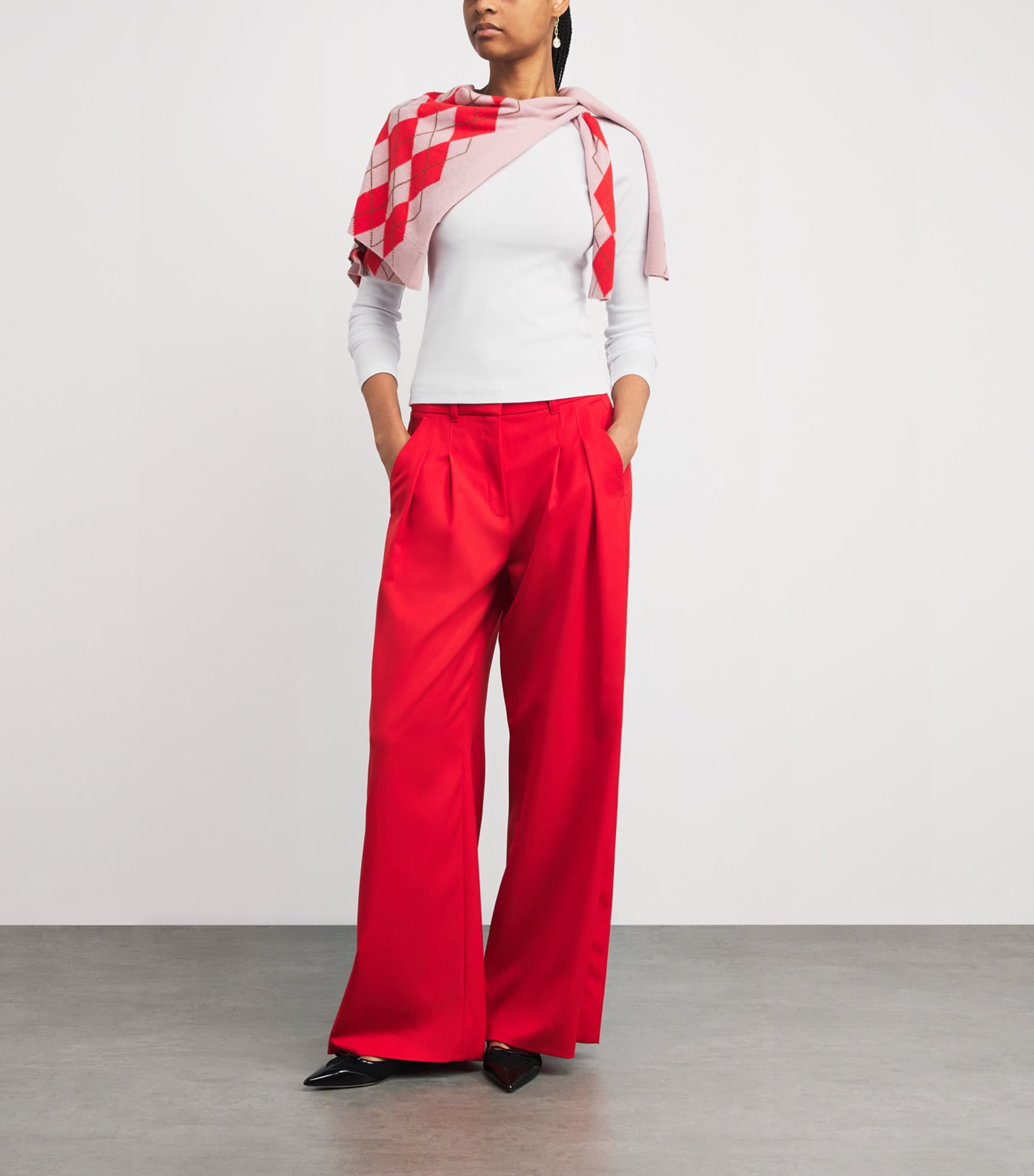 Stretch-Cotton Long-Sleeve T-Shirt BRIGHT WHITE Image 2