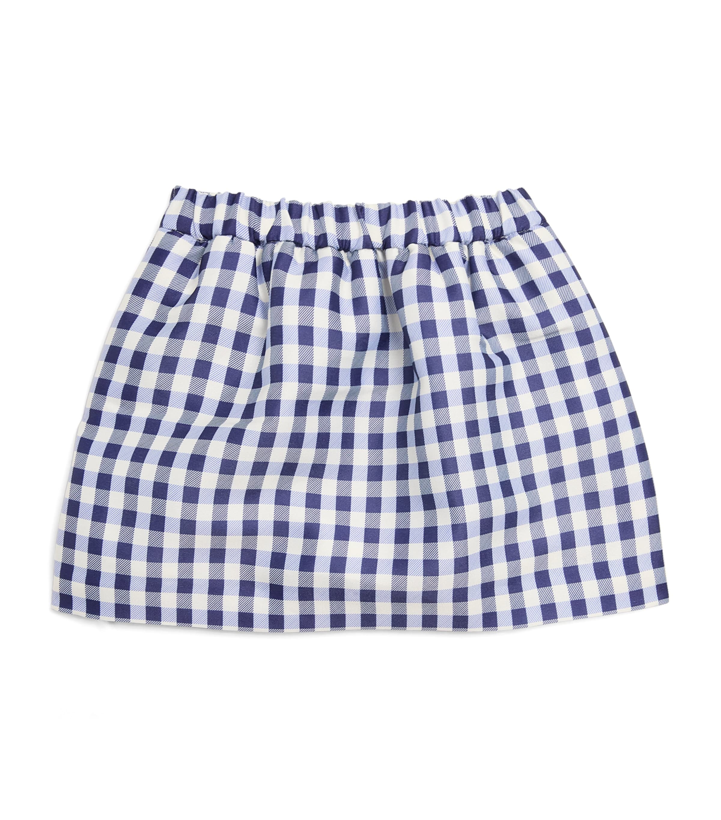 Taffeta Gingham Skirt (3-12 Years) BLUE Image 1