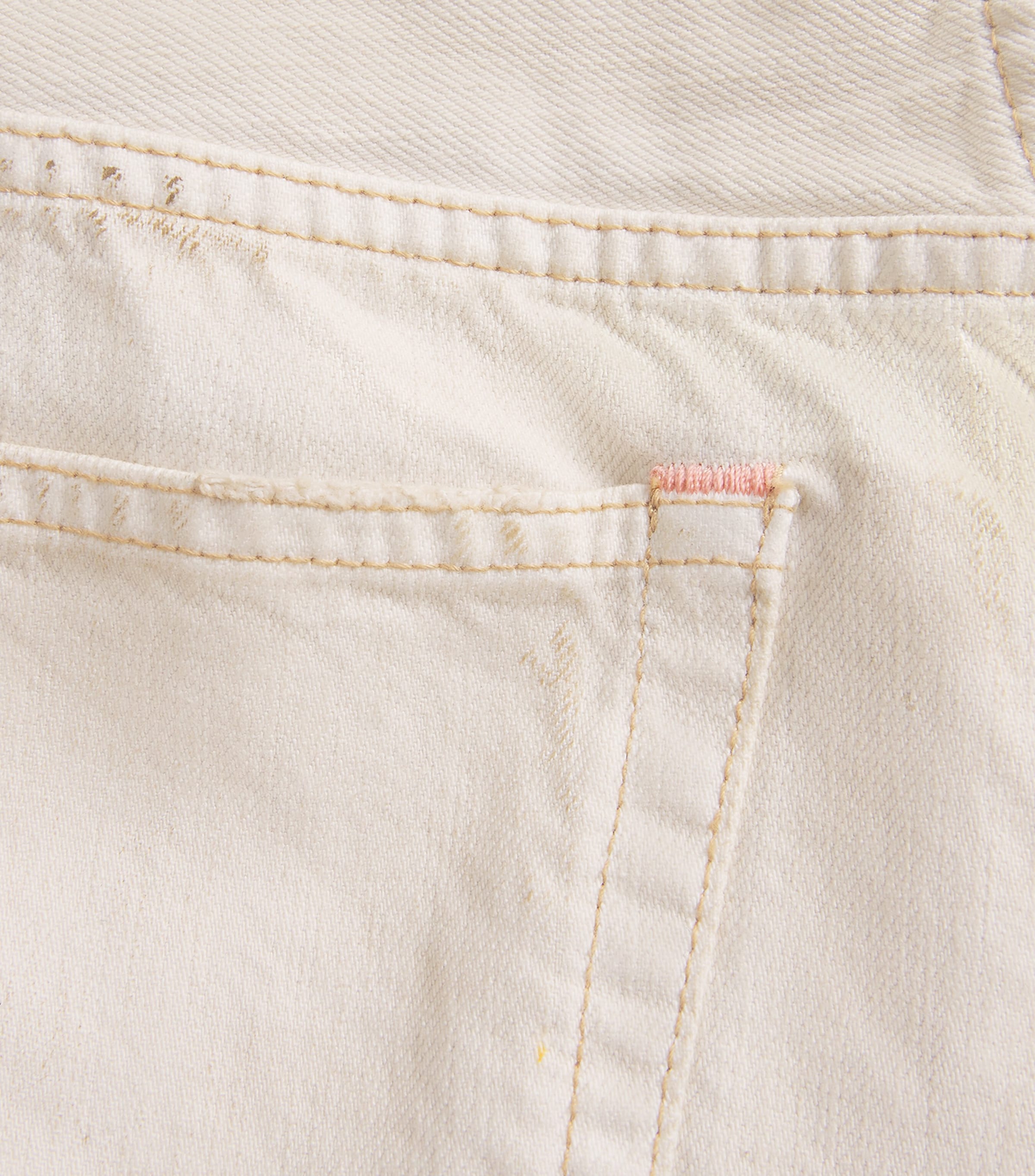 Acne Studios Womens Paint-Splattered Wide-Leg Jeans White Image 6