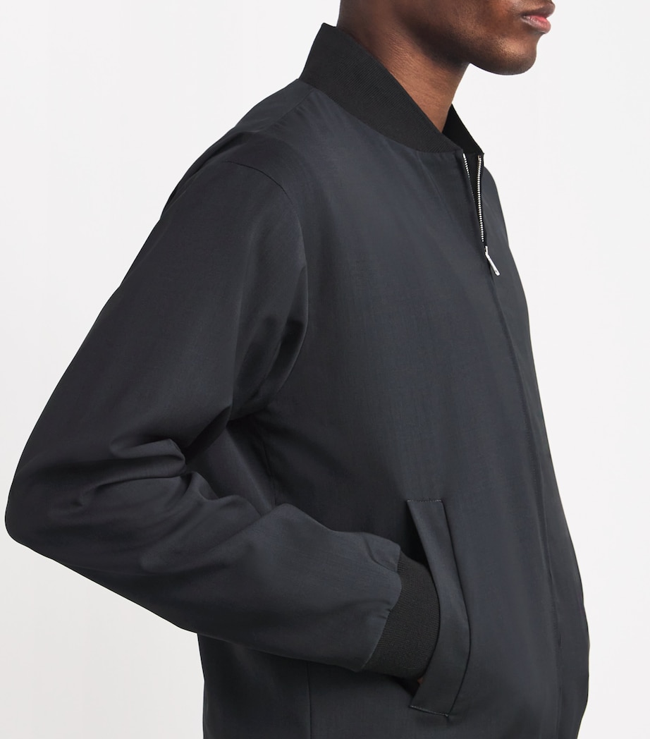 Stretch-Cotton Bomber Jacket 580 PIOMBO Image 6