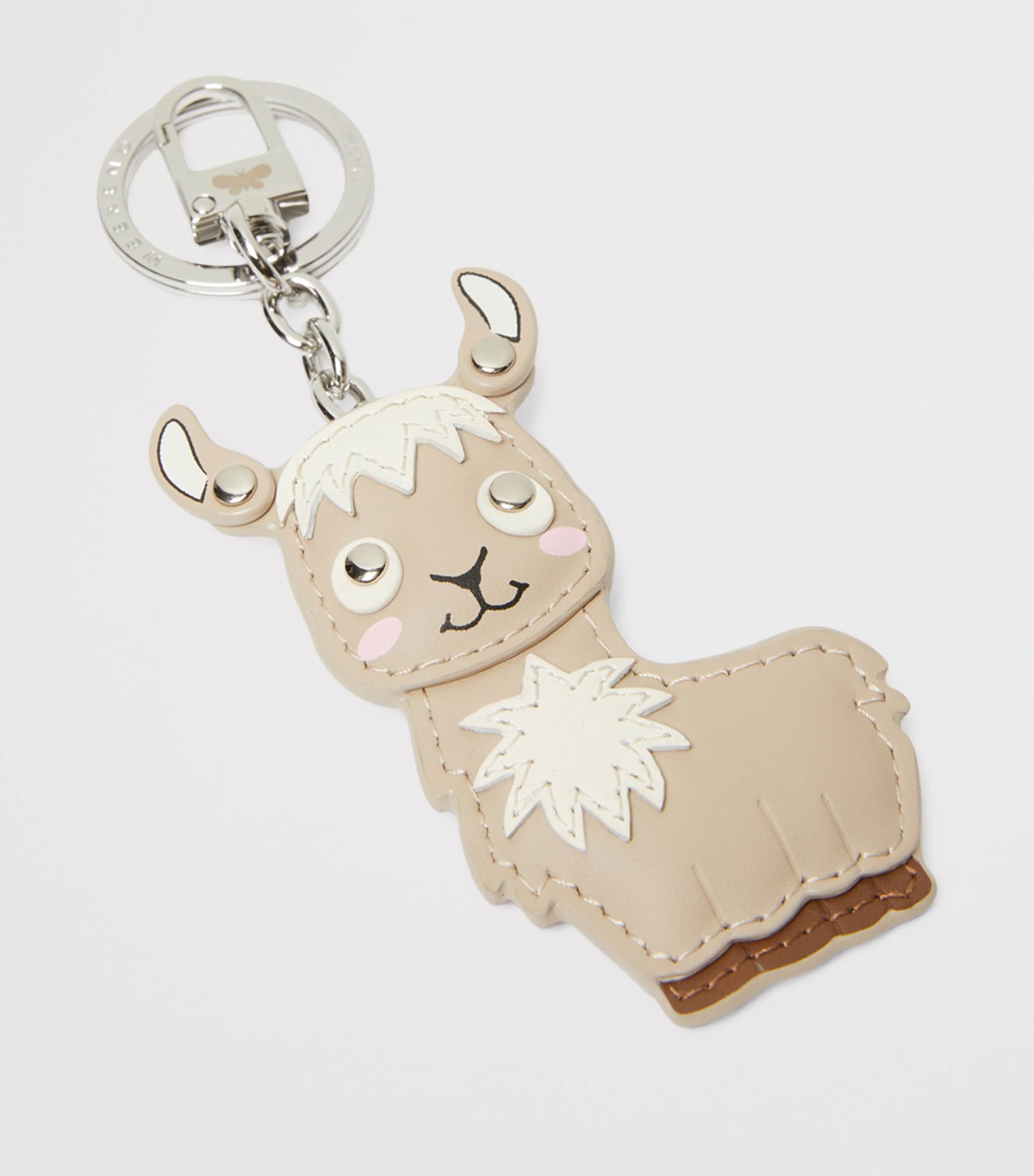 Leather Llama Keyring POWDER Image 4