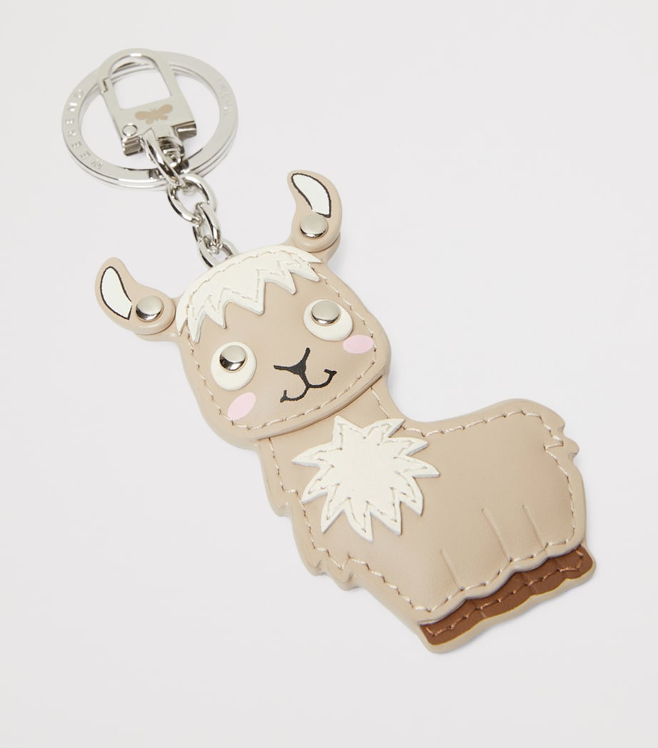 Leather Llama Keyring POWDER Image 4