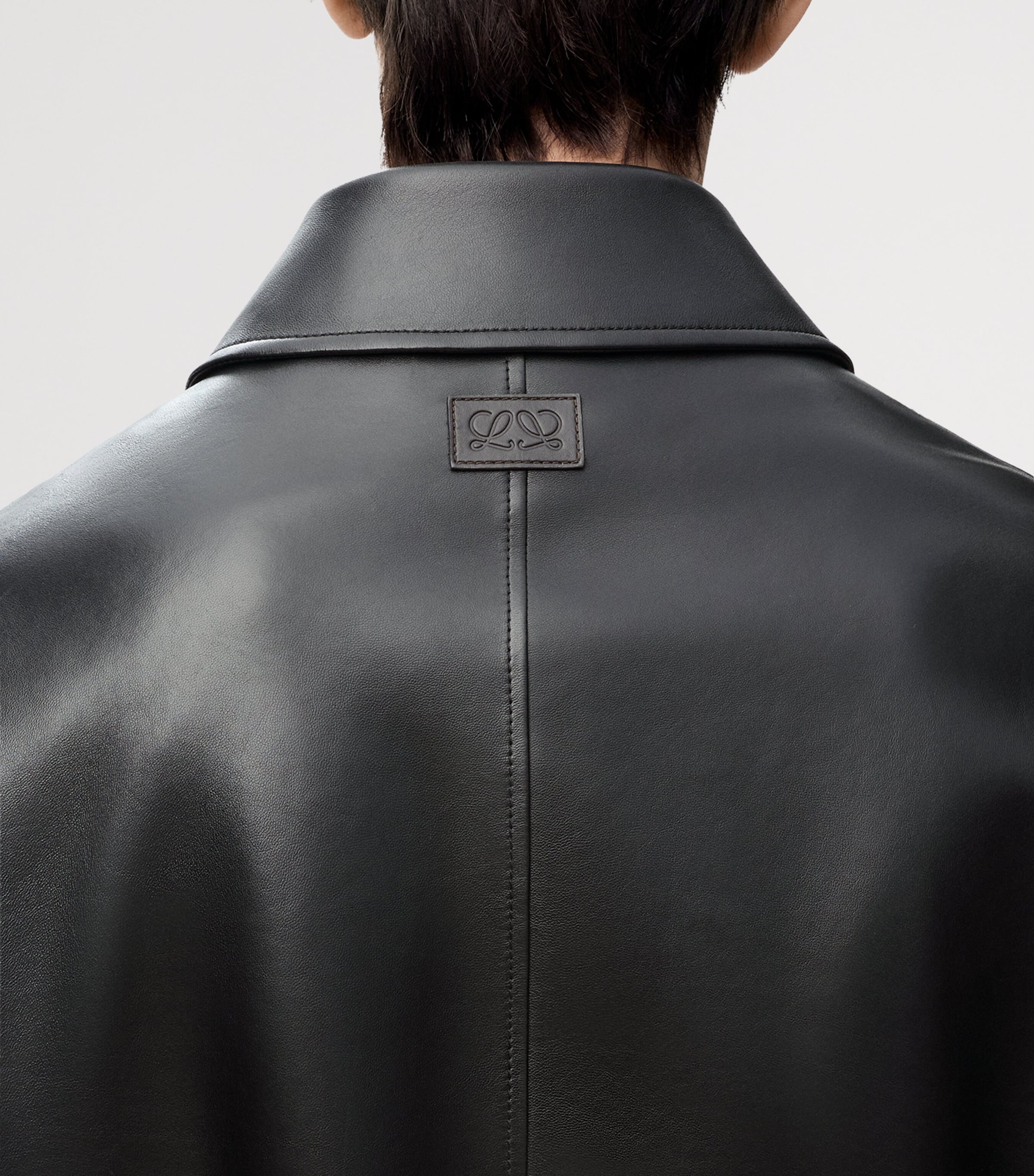 LOEWE Mens Lambskin Jacket Black Image 5