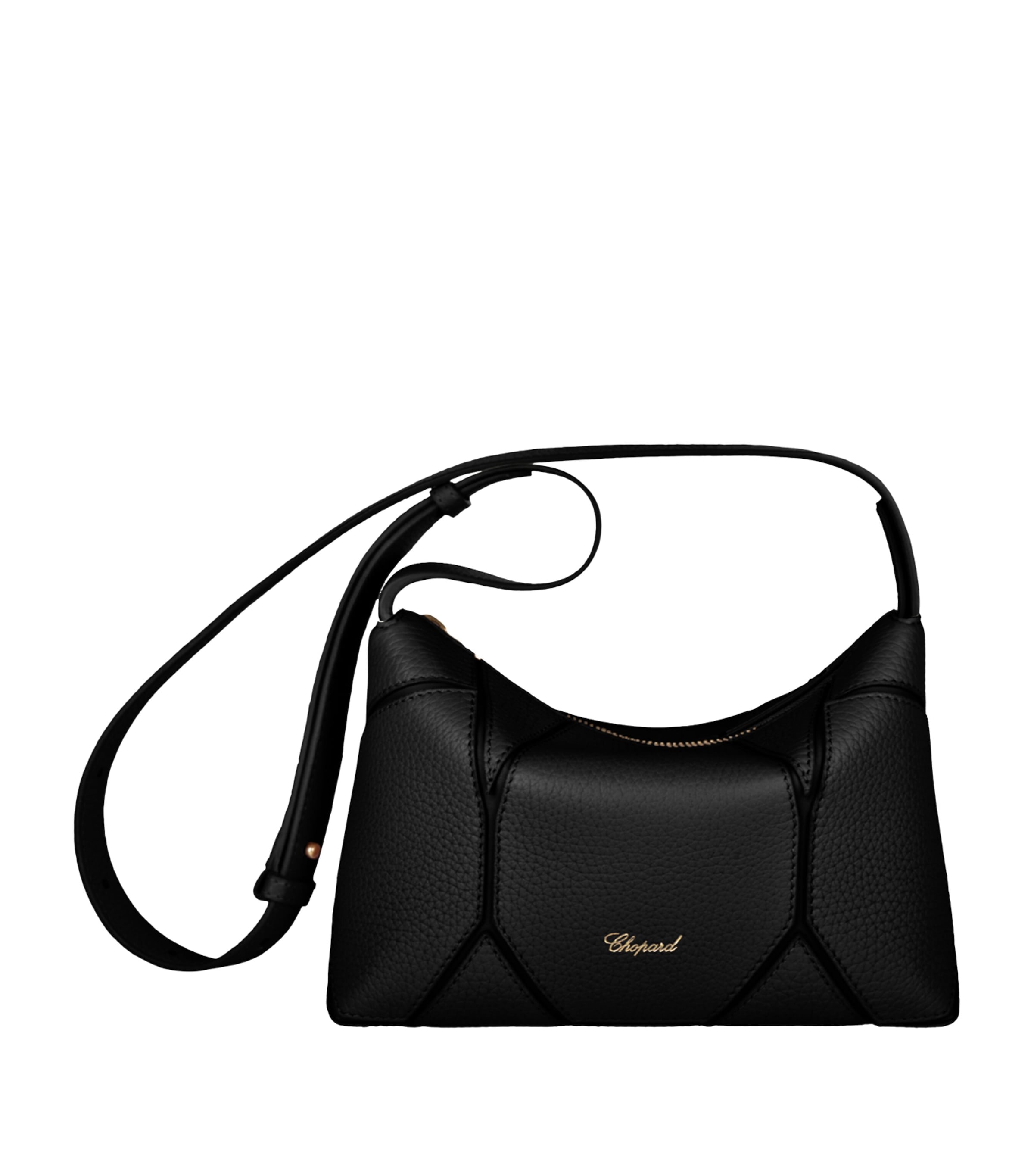 Grained Calfskin Diamond Cross-Body Bag BLACK Image 1