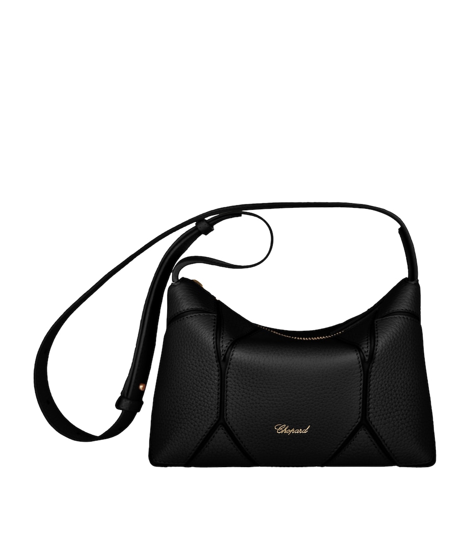 Grained Calfskin Diamond Cross-Body Bag BLACK Image 1