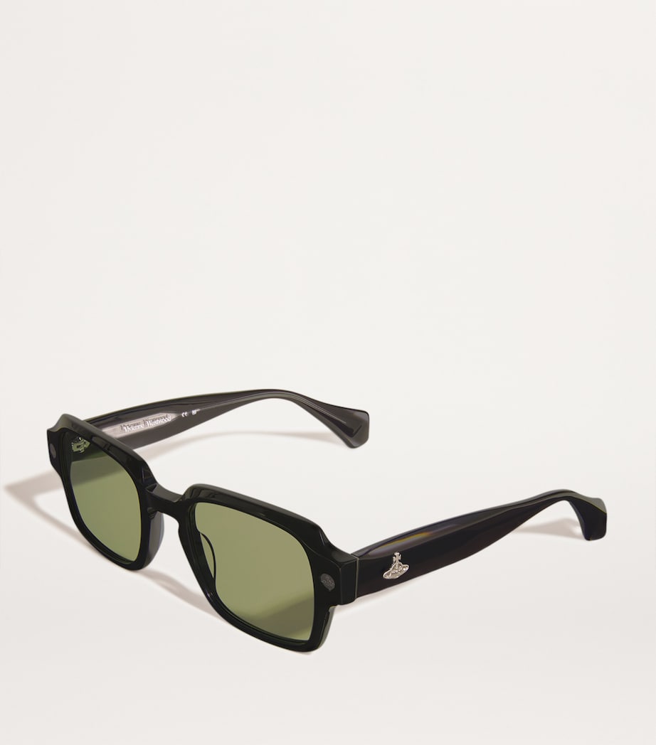 Michael Sunglasses GLOSS SOLID BLACK Image 2