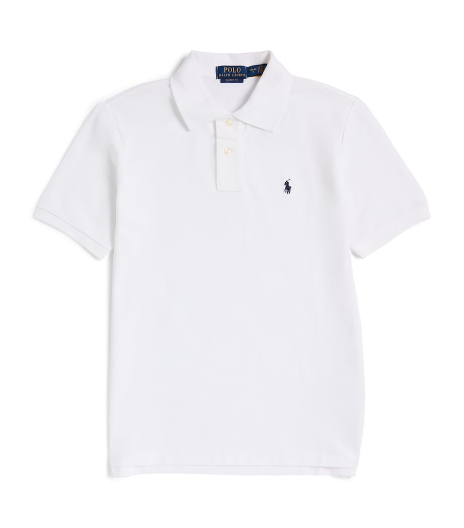 Ralph Lauren Kids Custom Fit Polo Shirt (4-7 Years) White Image 1