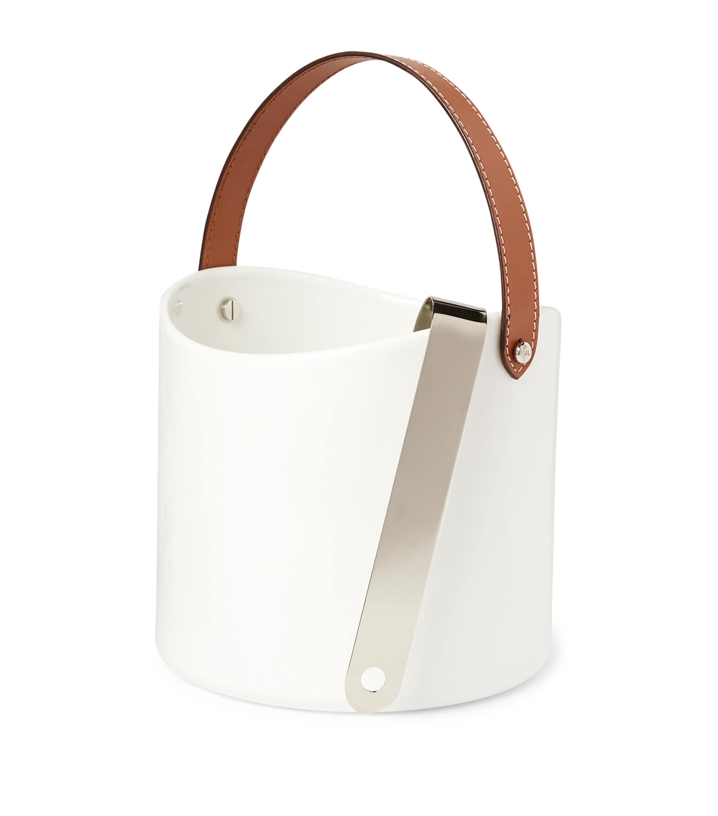 Ralph Lauren Home Wyatt Ice Bucket with Tongs | Dining | Barware | Ice Buckets & Wine Coolers | Designers | Ralph Lauren | Ralph Lauren Home