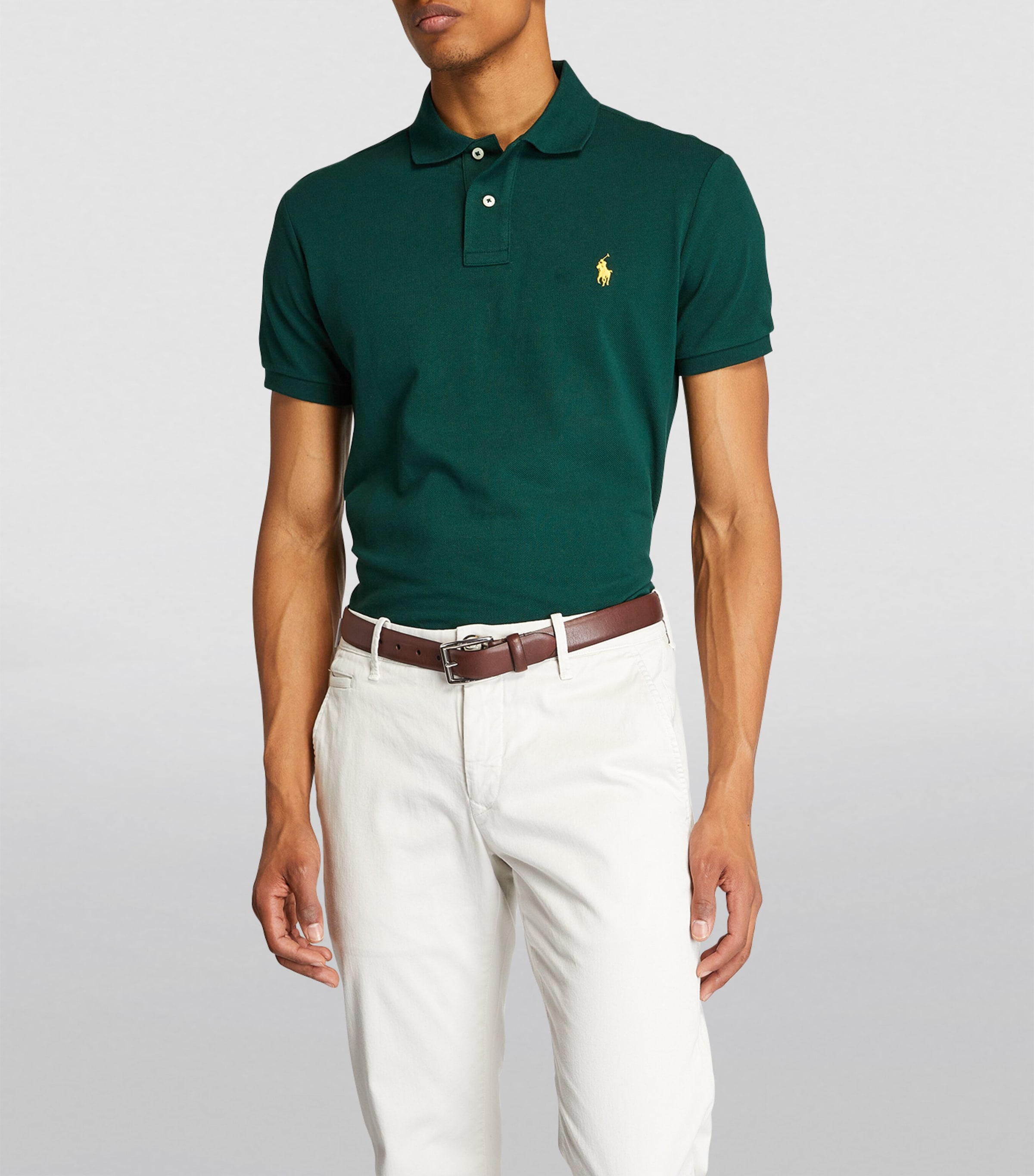 Leather Harness Dress Belt BROWN Image 6