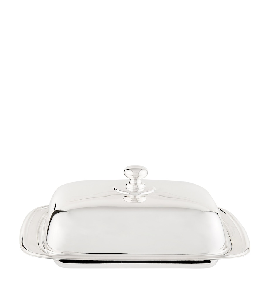 Silver Plated Georgian Rectangular Butter Dish SILVER Image 1