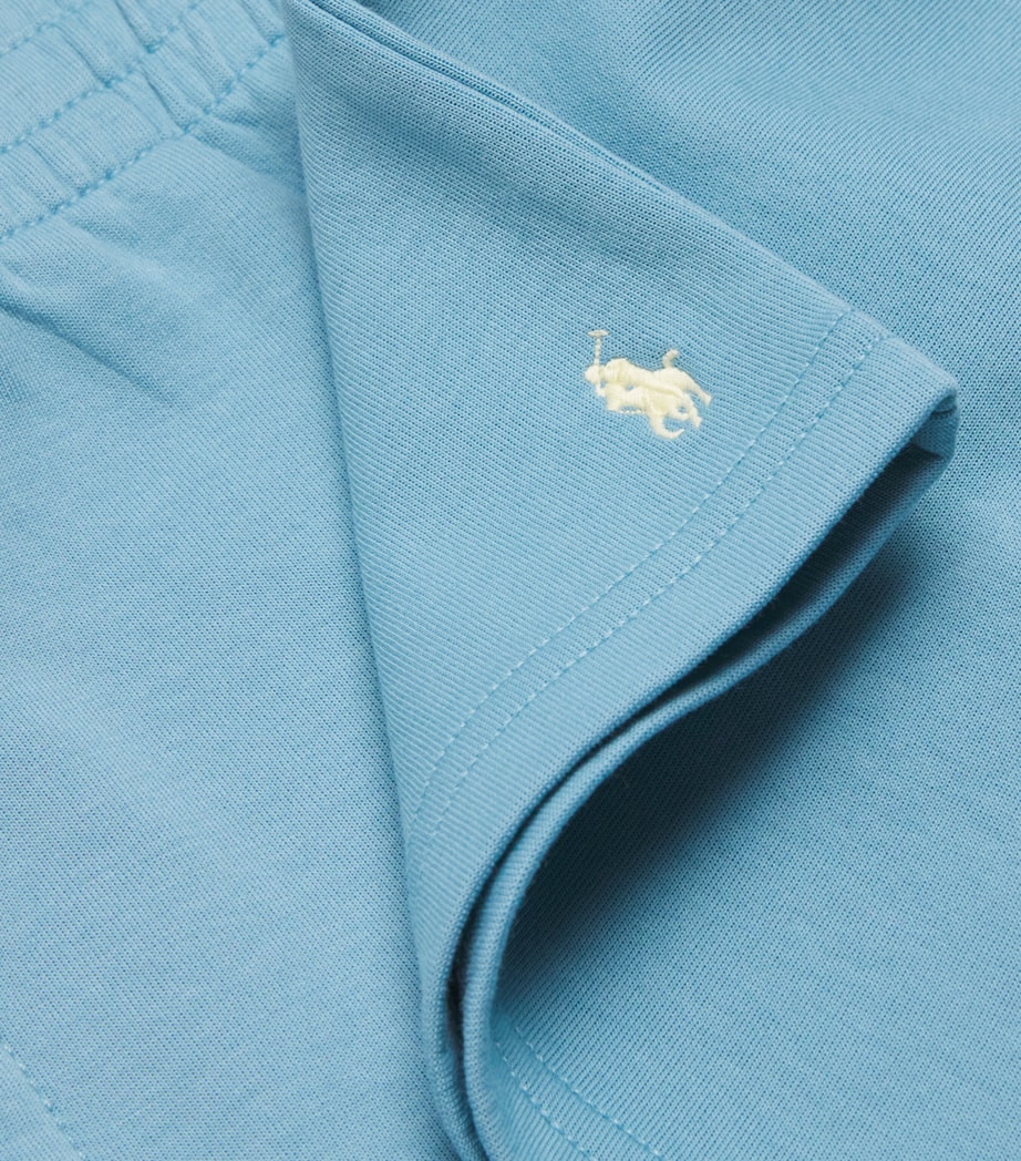 Ralph Lauren Kids Polo Pony Sweatshorts (2-7 Years) Cassidy Blue Image 3