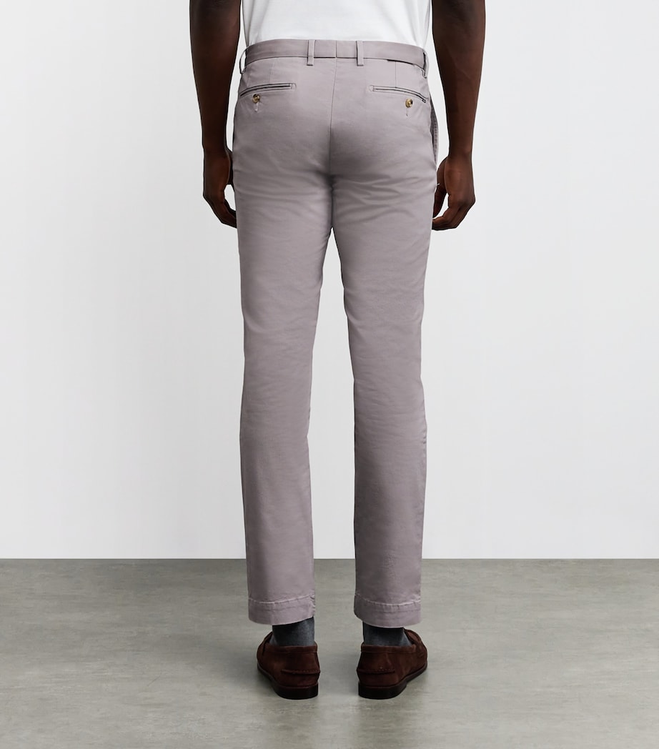 Polo Ralph Lauren Mens Stretch-Cotton Slim Chinos Grey Image 4