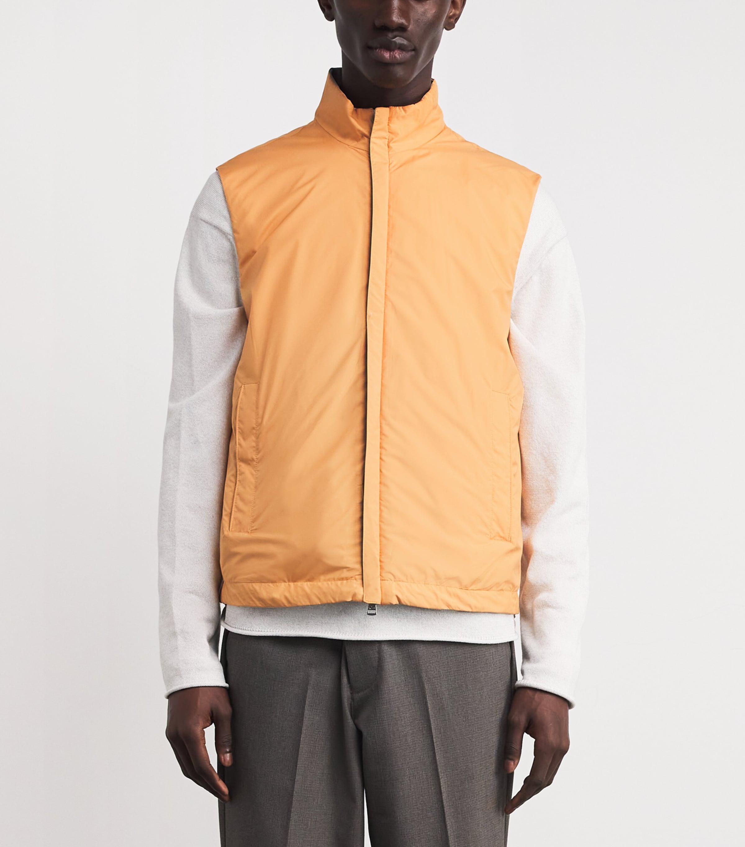 Waterproof Reversible Typhoon Platinum Gilet 029 PLAZA ORANGE Image 6