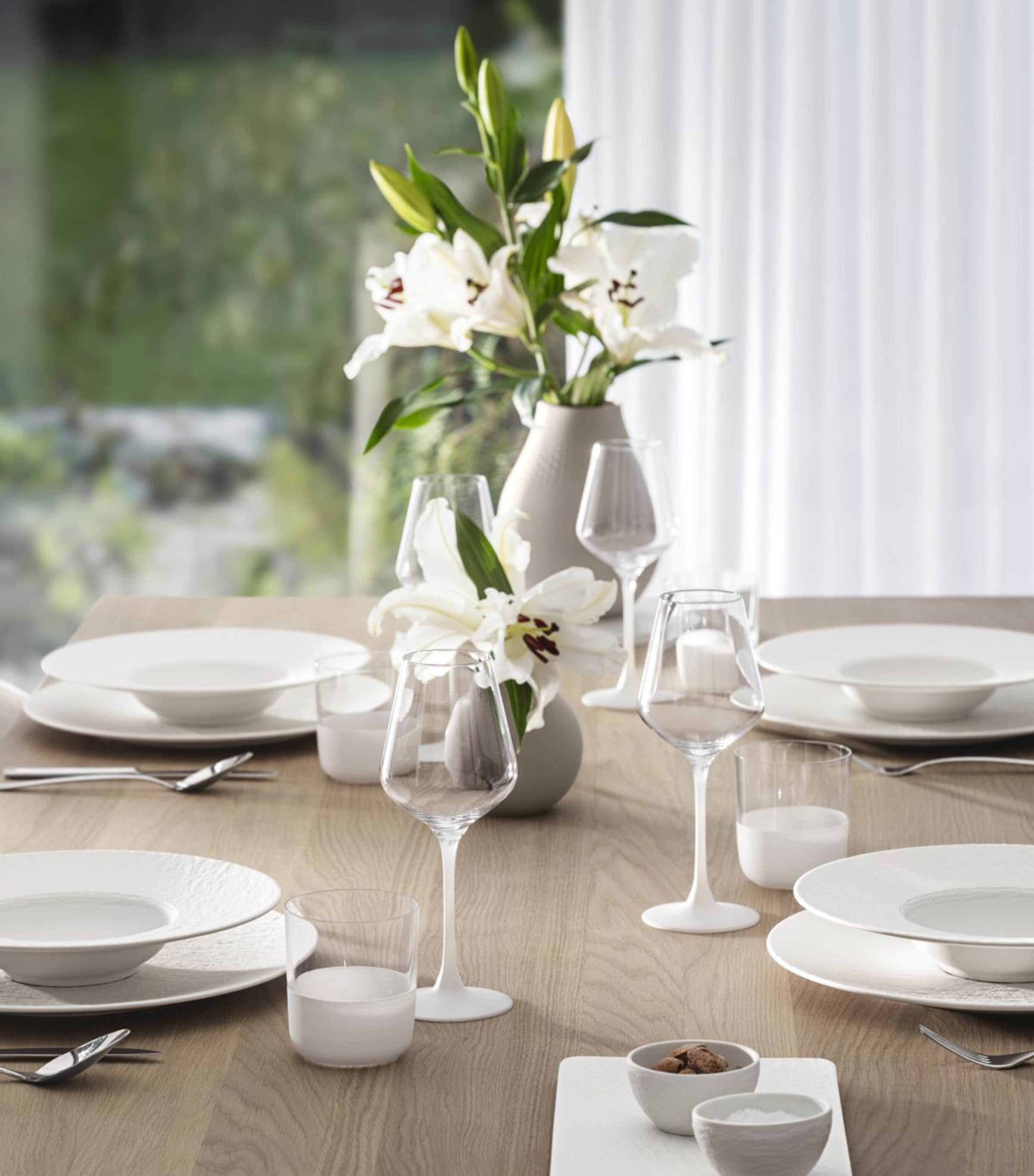 Set of 4 Manufacture Rock Blanc Tumblers (370ml) WHITE Image 4