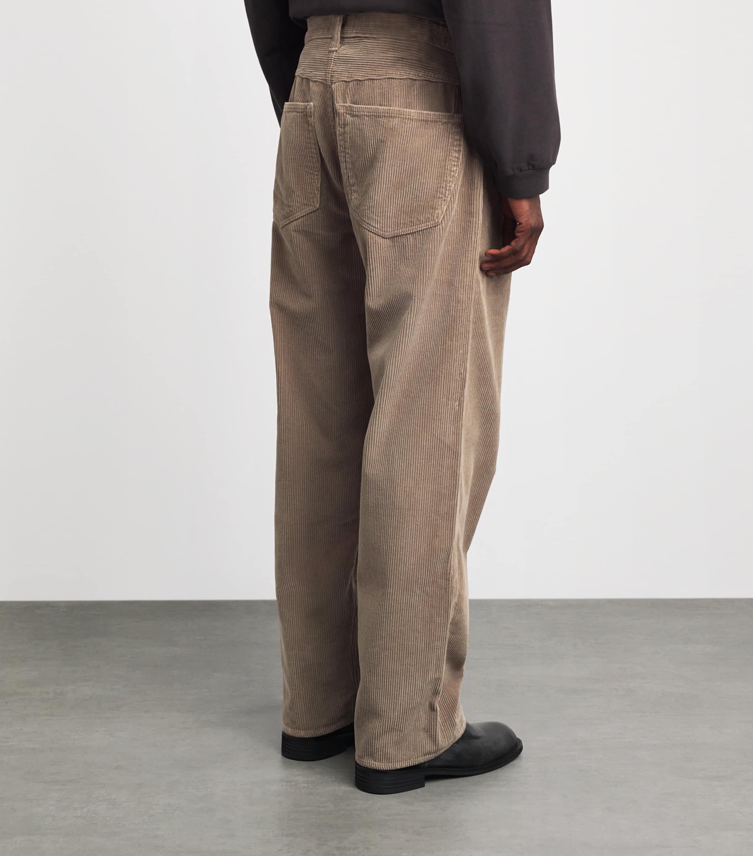 AGOLDE Mens Corduroy Fusion Wide Jeans Rockwell Image 5