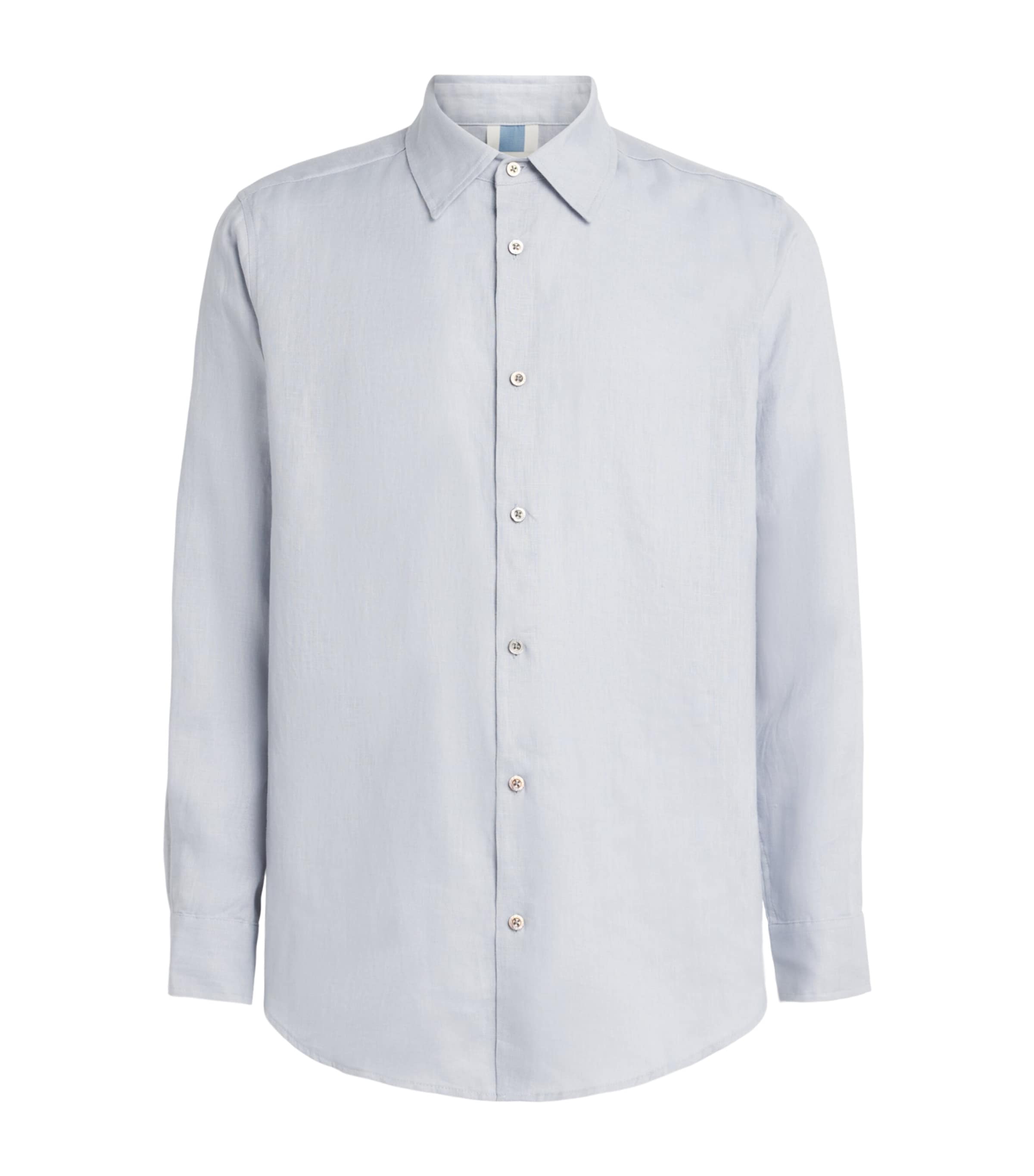 CHÉ Mens Linen Shirt Powder Blue Image 1