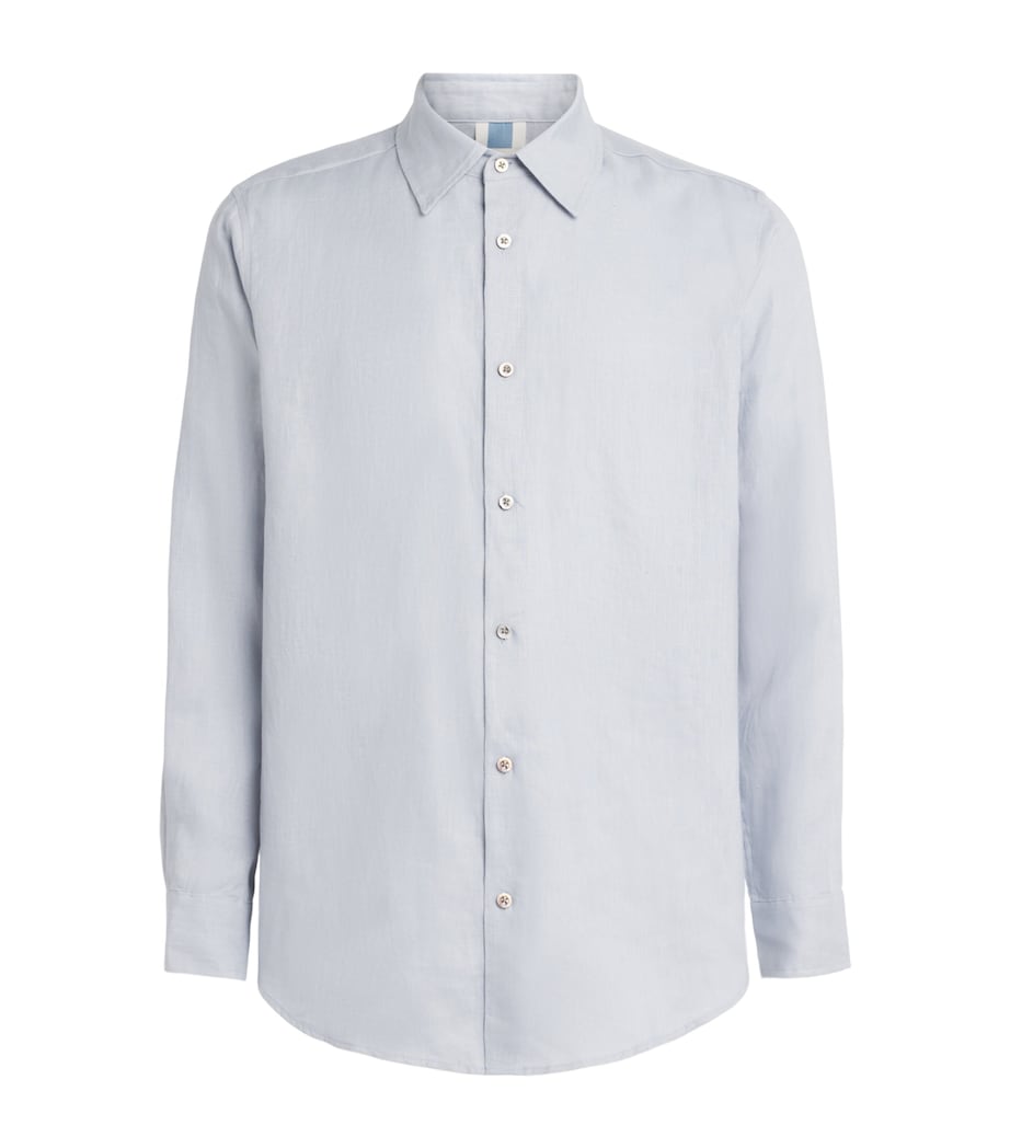 CHÉ Mens Linen Shirt Powder Blue Image 1
