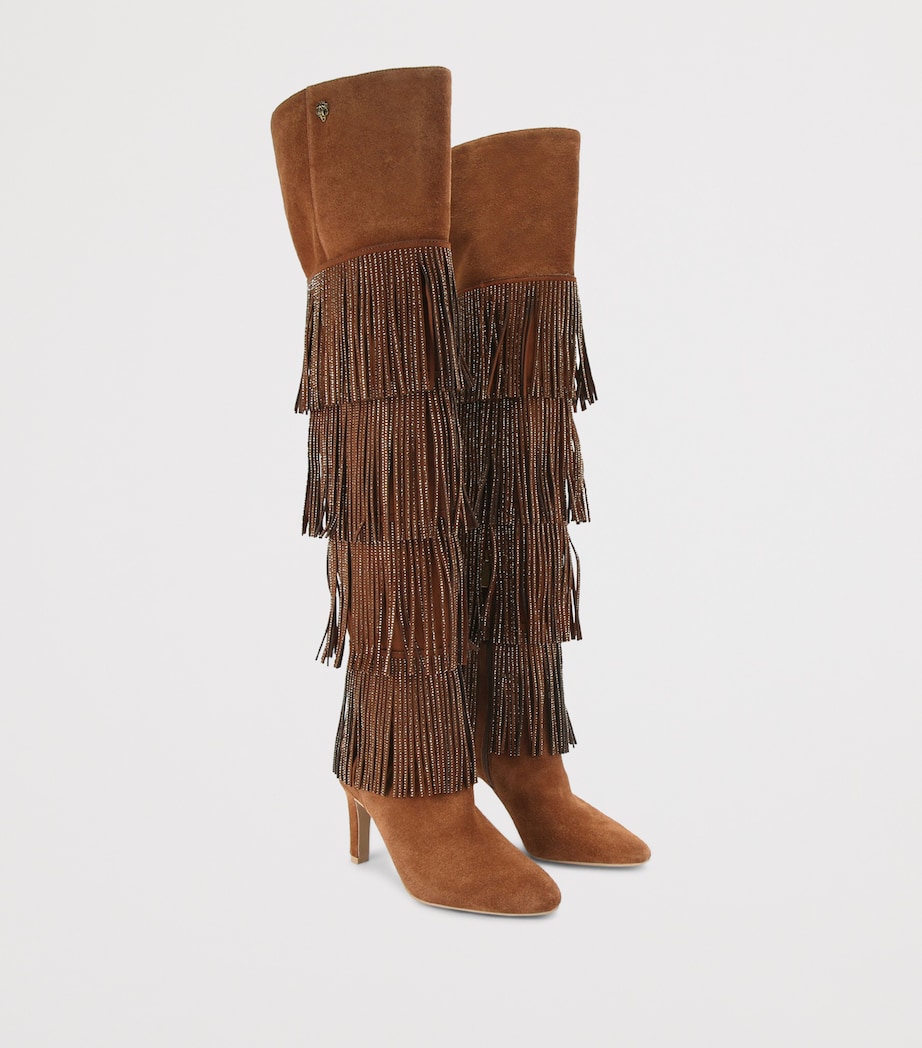 Suede Shoreditch Over-The-Knee Boots TAN COMB Image 4