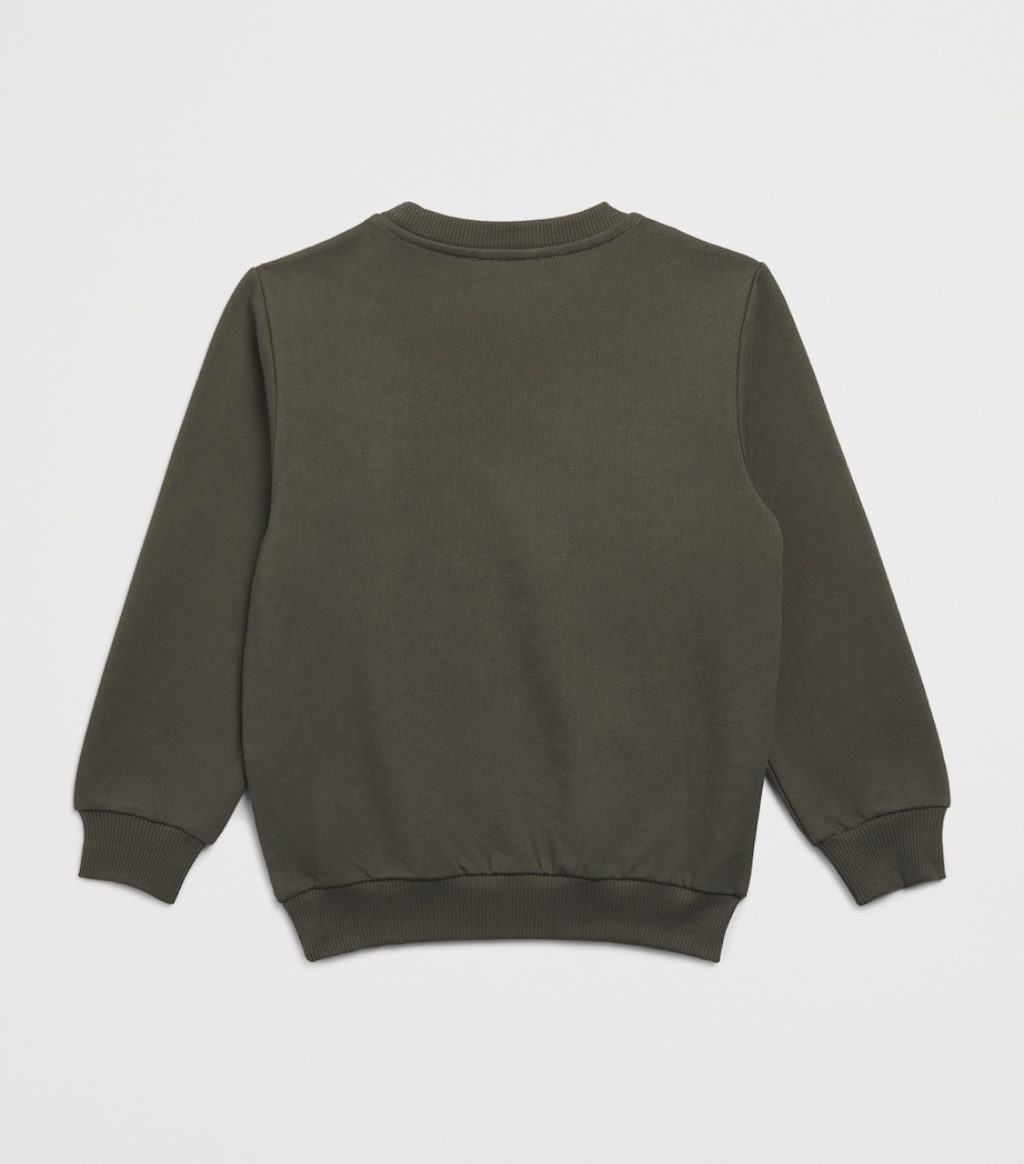 Cotton Logo Sweatshirt (4-14 Years) 762NEKAKI/NERO Image 2