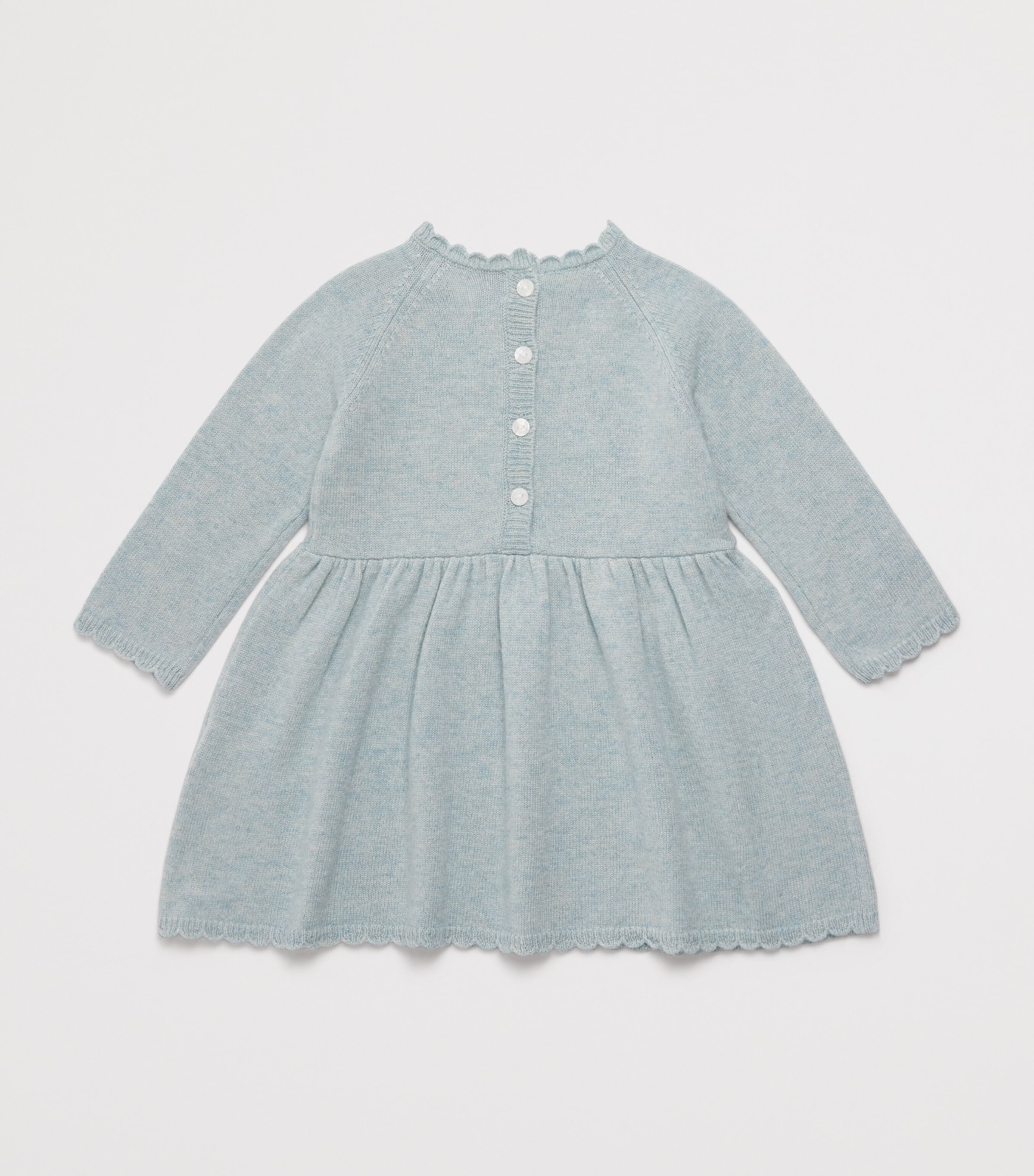 Floral Embroidered Dress (3 Months-4 Years) 50VERT D'EAU Image 2