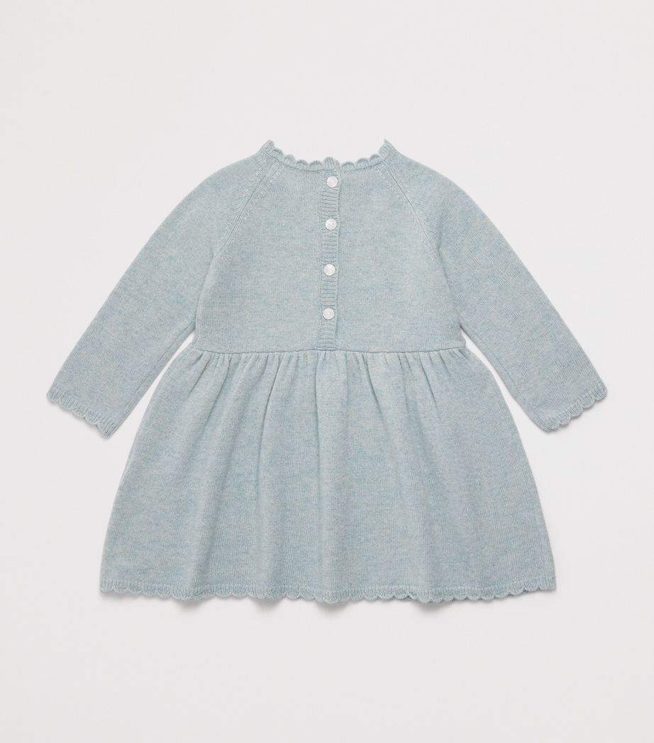 Floral Embroidered Dress (3 Months-4 Years) 50VERT D'EAU Image 2