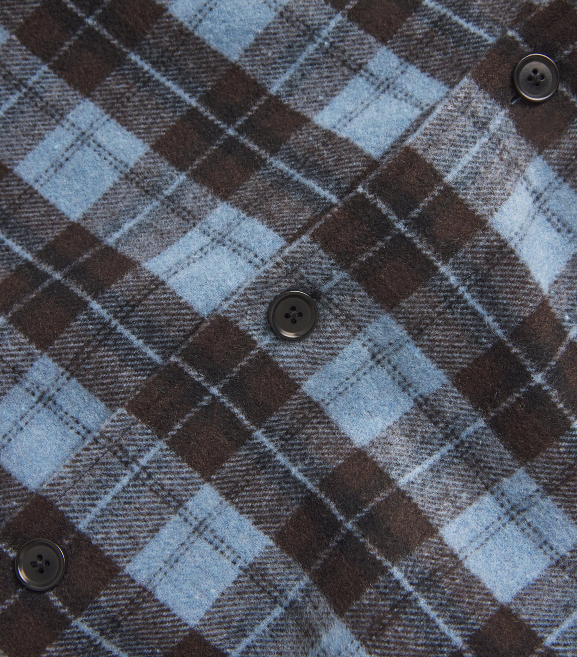 Wool-Blend Check Sacastor Overshirt CORONET BLUE CH Image 5