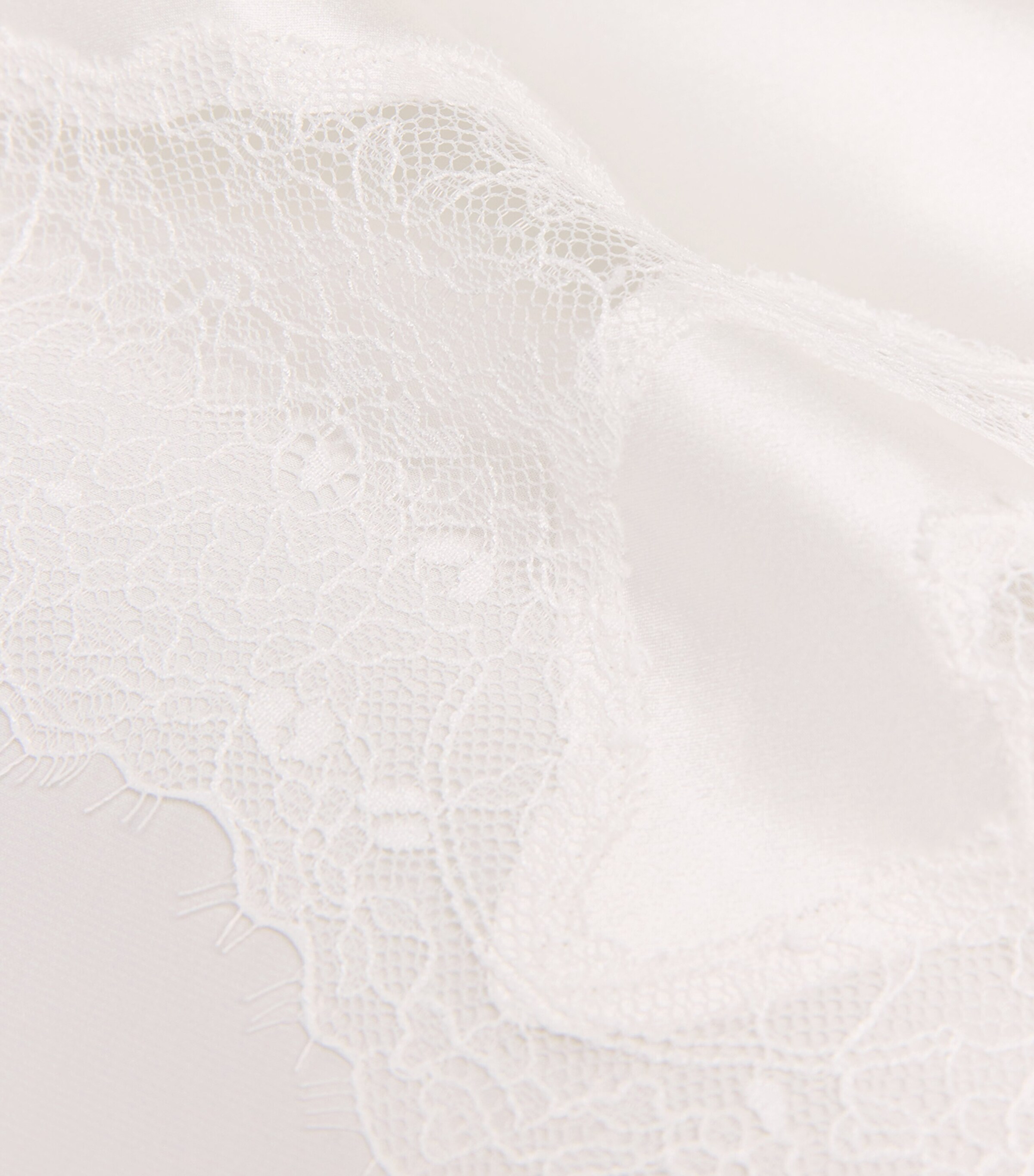 Silk Lace-Trim Luella Pyjama Set WHITE Image 5