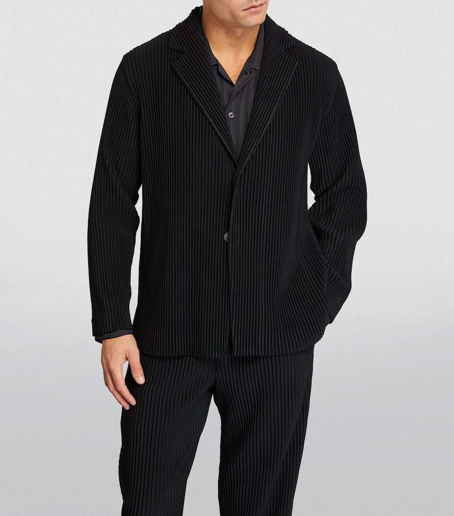 Pleated Blazer 15 BLACK Image 3