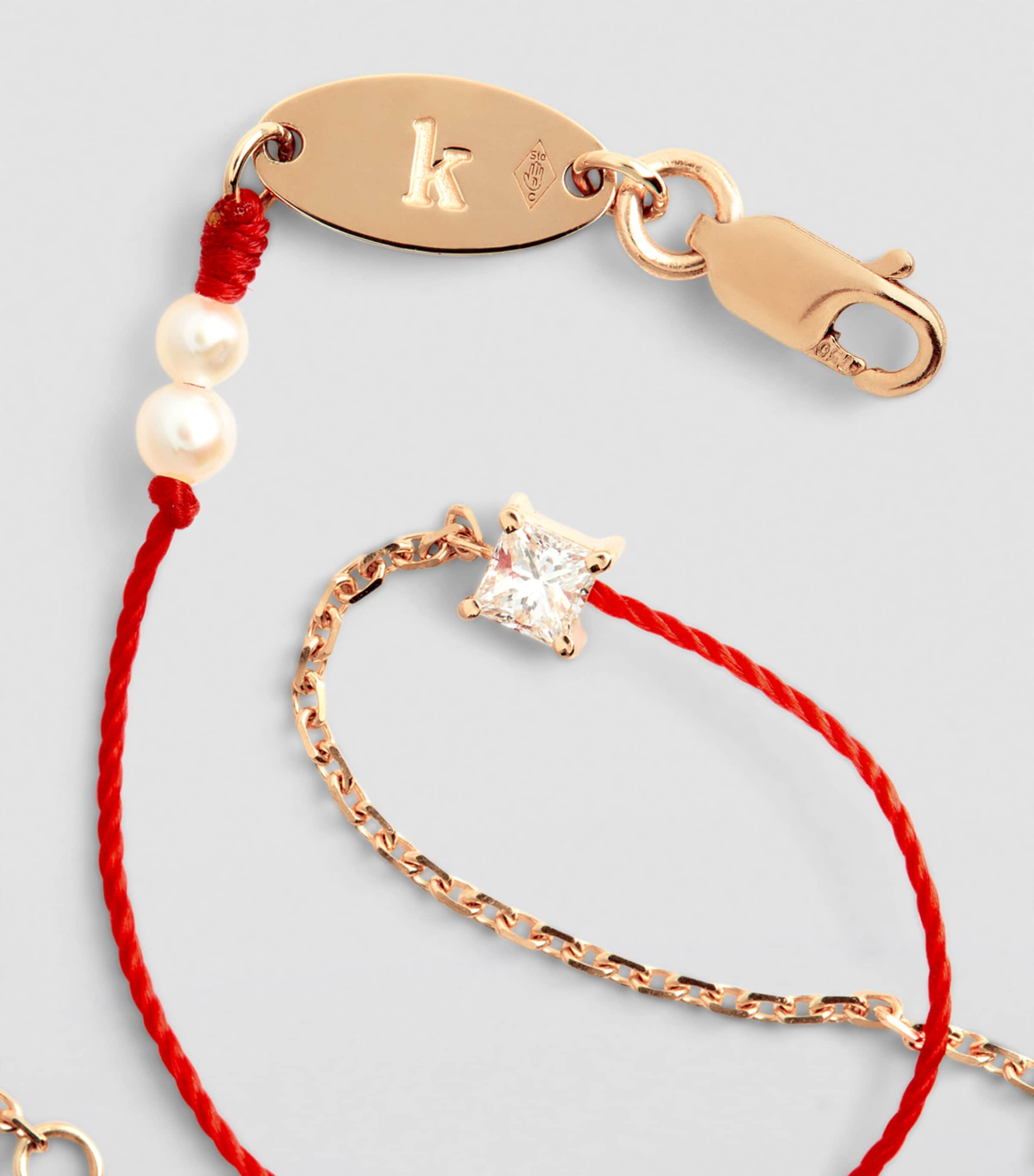 Yellow Gold and Diamond Royal 10-Year Anniversary Bracelet RED Image 5