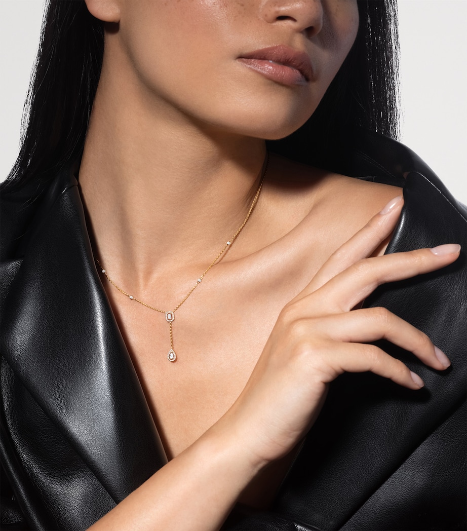 Messika My Twin Yellow Gold and Diamond Necklace (0.36ct) Yellow Gold Image 2