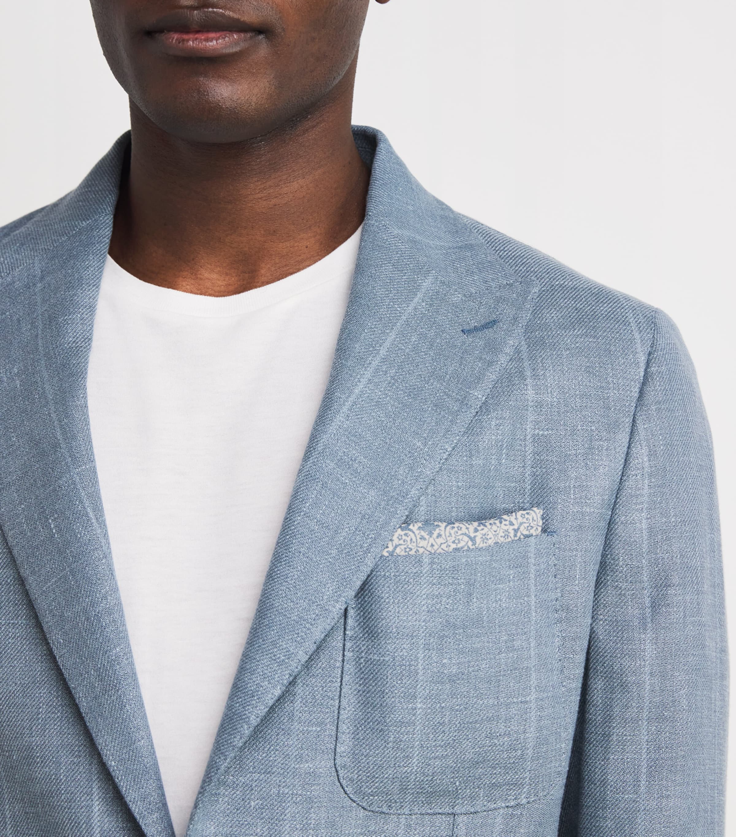 Eleventy Wool-Blend Pocket Square Zucchero Image 2