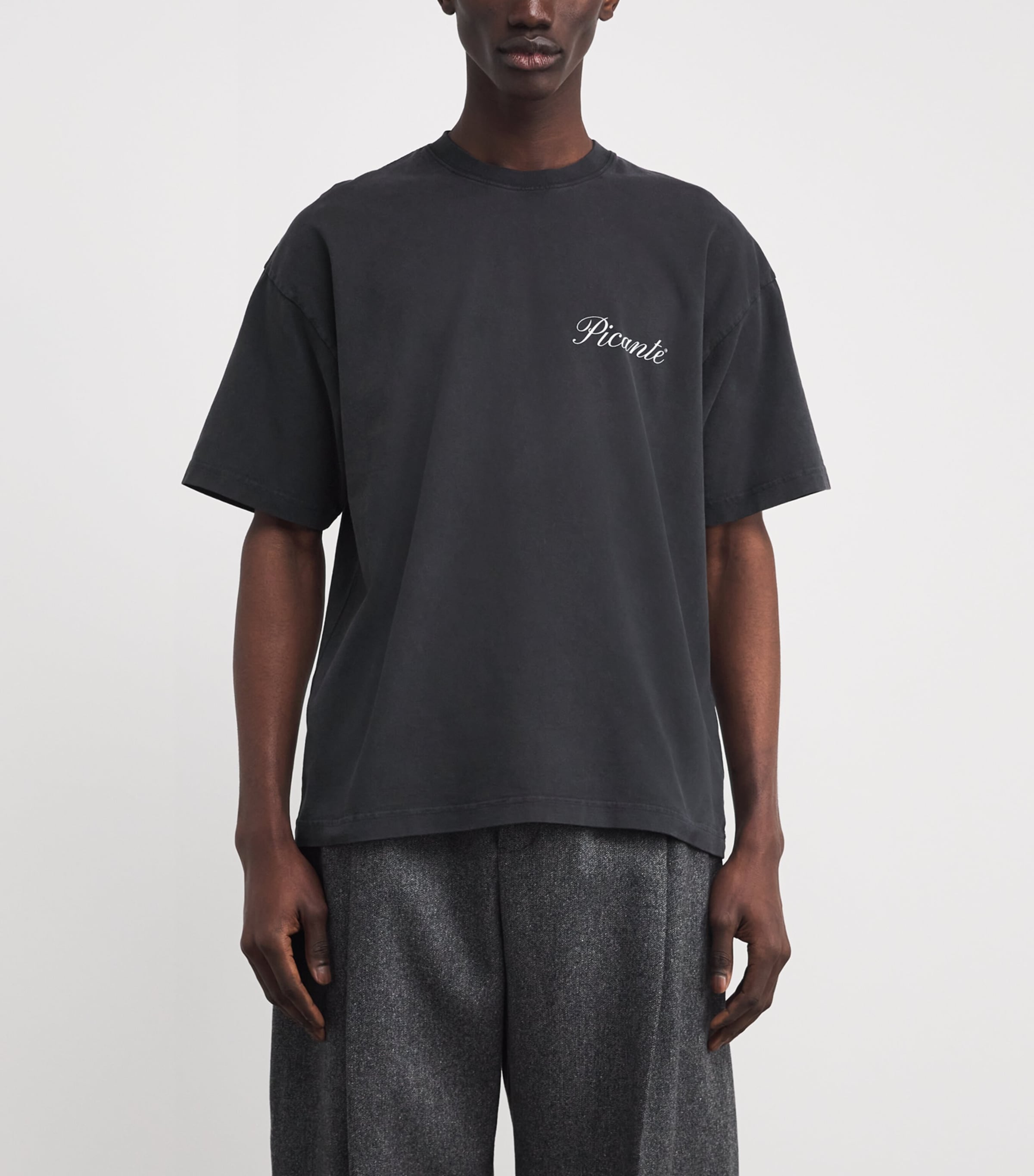 Organic Cotton Tailor Logo T-Shirt VINTAGE BLACK Image 3