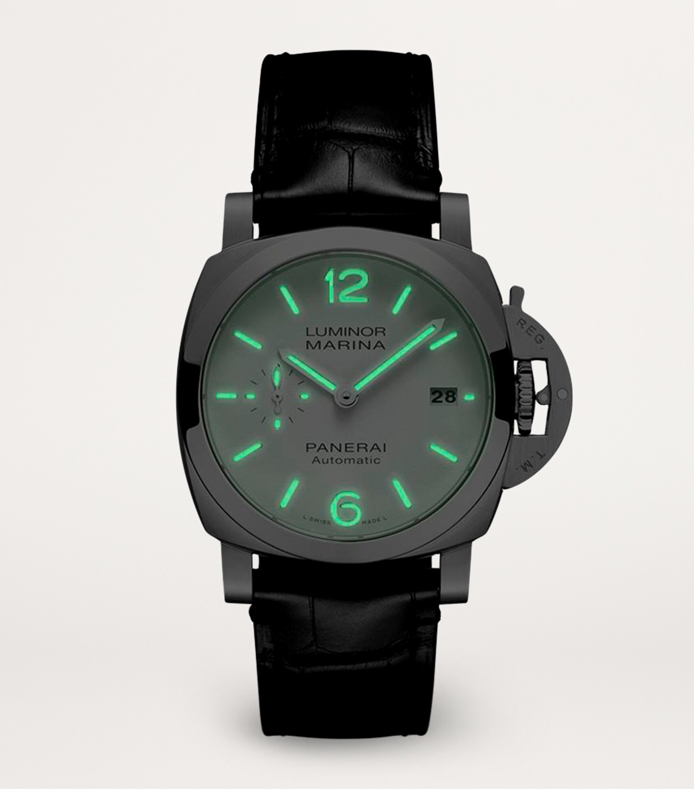 Panerai Stainless Steel Luminor Marina Watch 40mm White Image 2