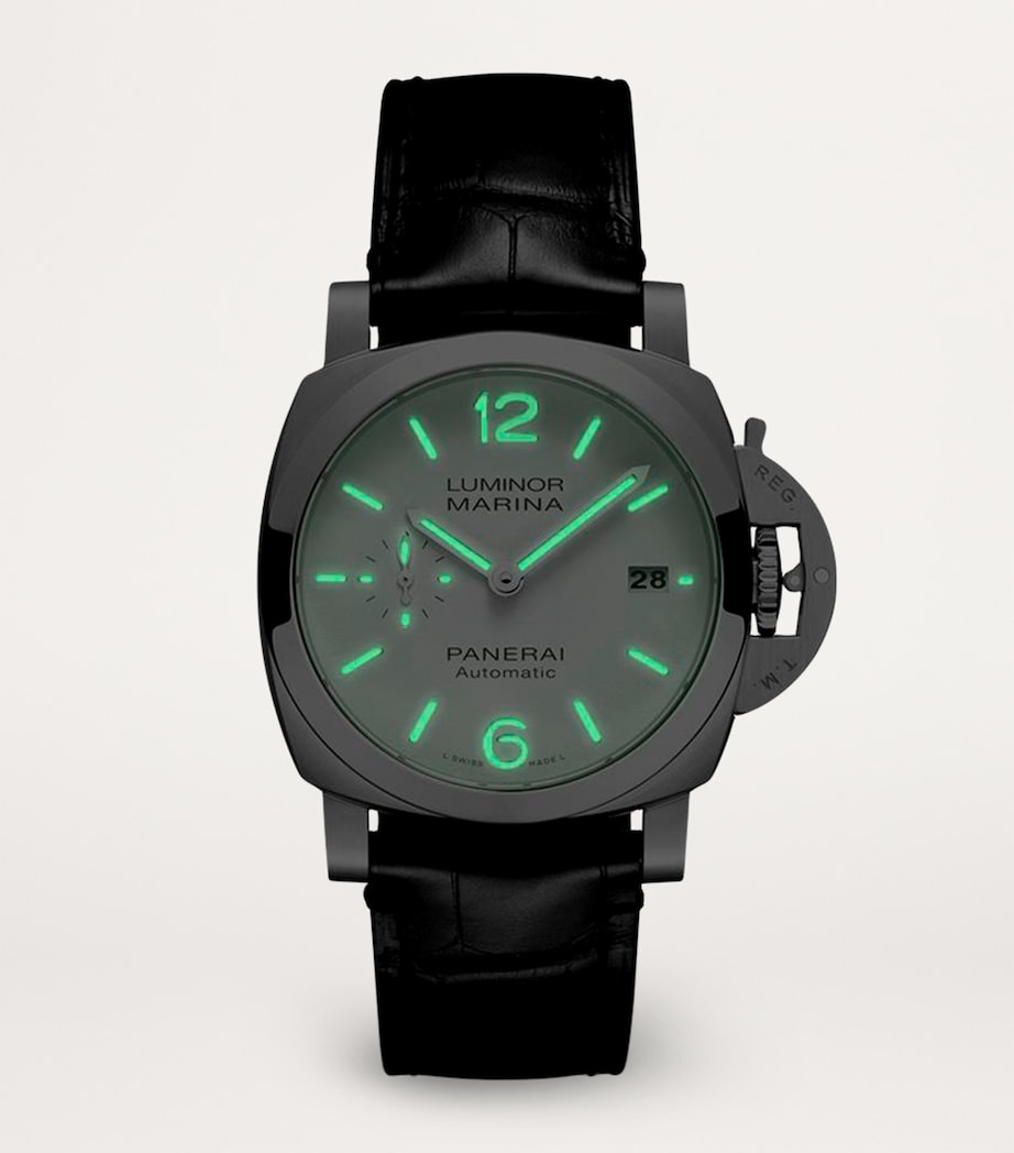 Panerai Stainless Steel Luminor Marina Watch 40mm White Image 2