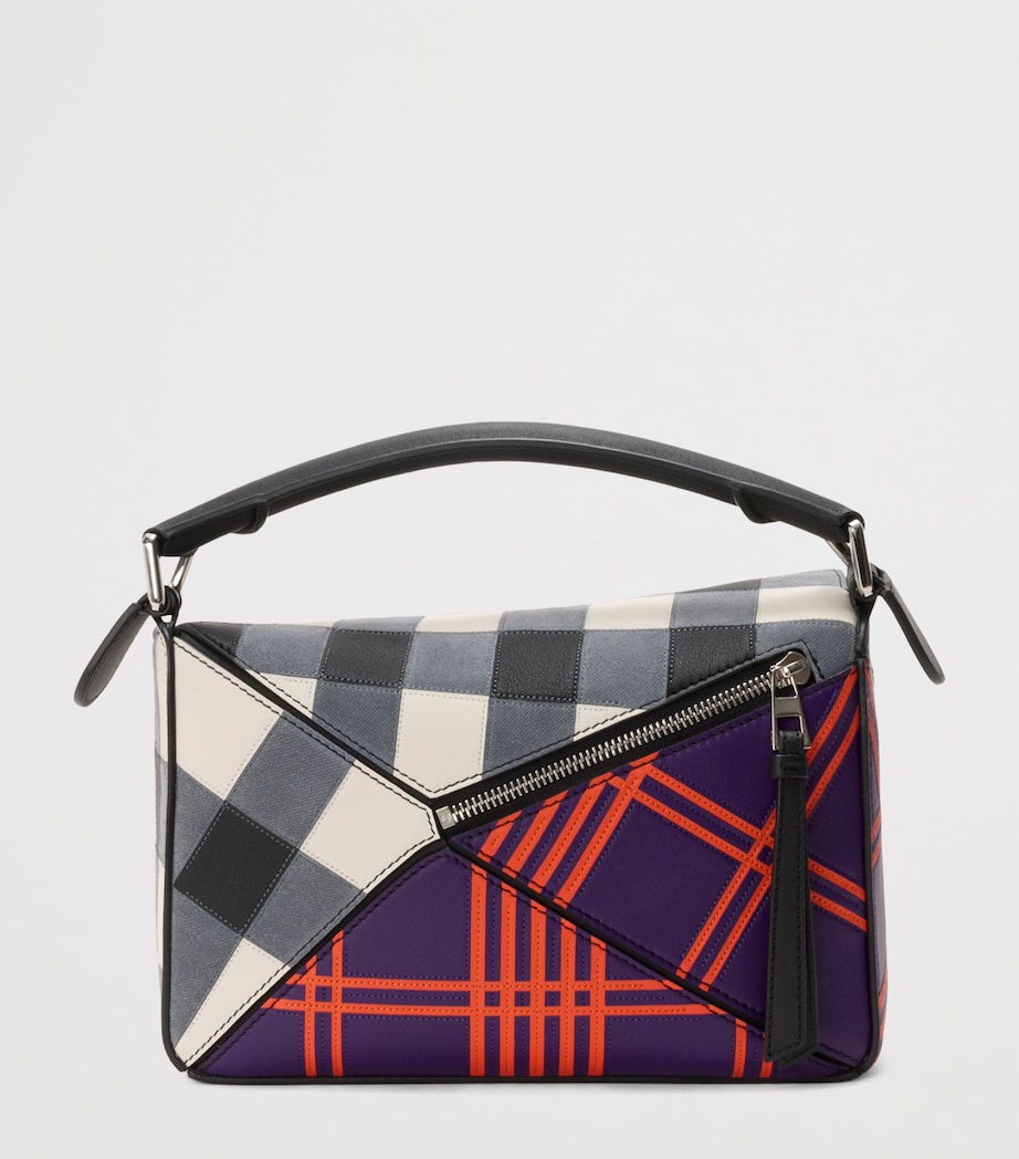 LOEWE x Cosima Von Bonin Small Leather Puzzle Top-Handle Bag Deep Purple/multi Image 4