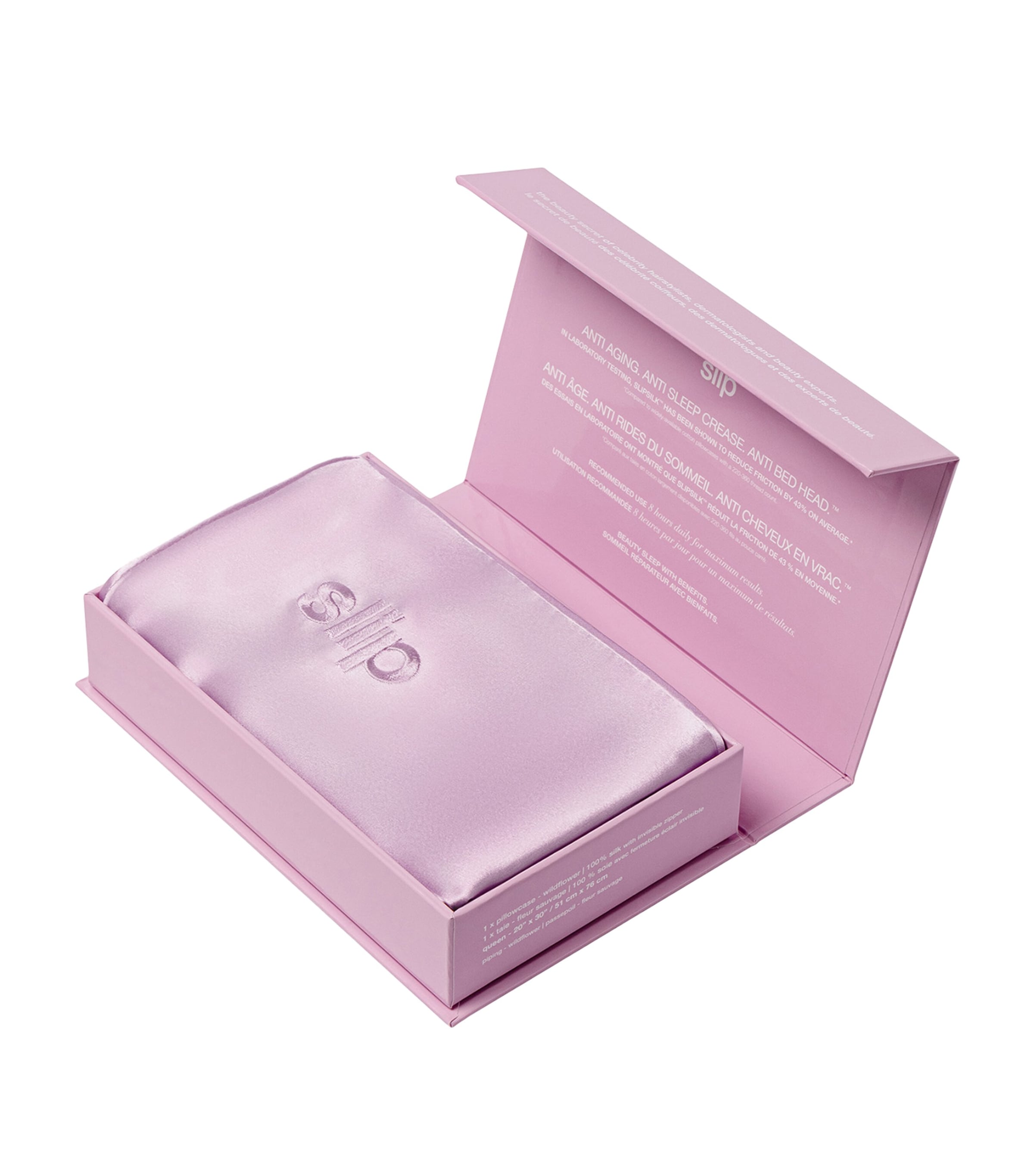 Mulberry Silk Queen Pillowcase (51cm x 76cm) WILDFLOWER Image 5