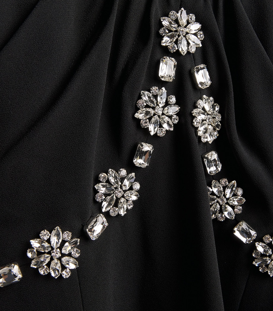 Martha V-Neck Maxi Dress BLACK Image 5