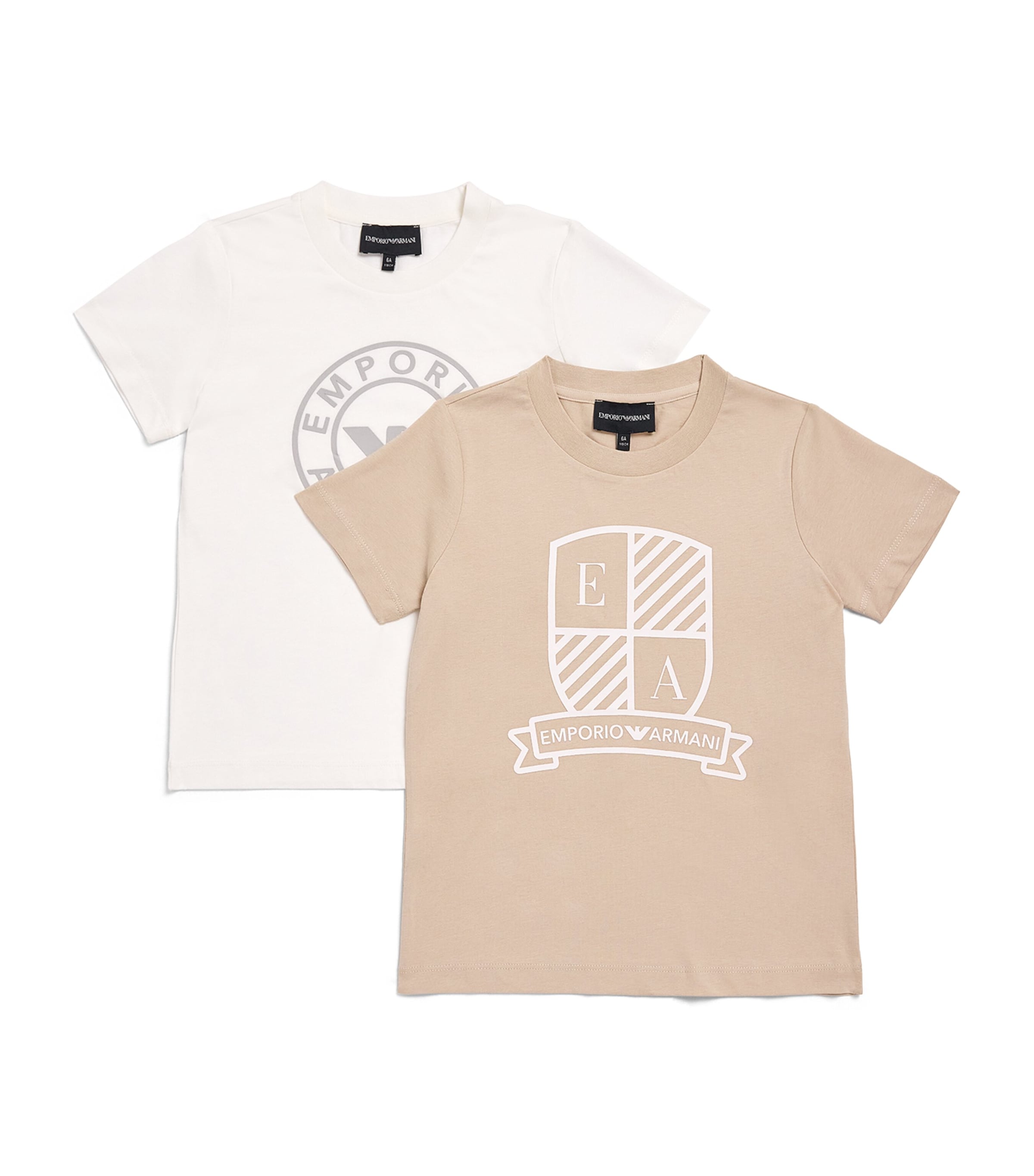 Emporio Armani Raised-logo Cotton T-shirt (set Of Two)