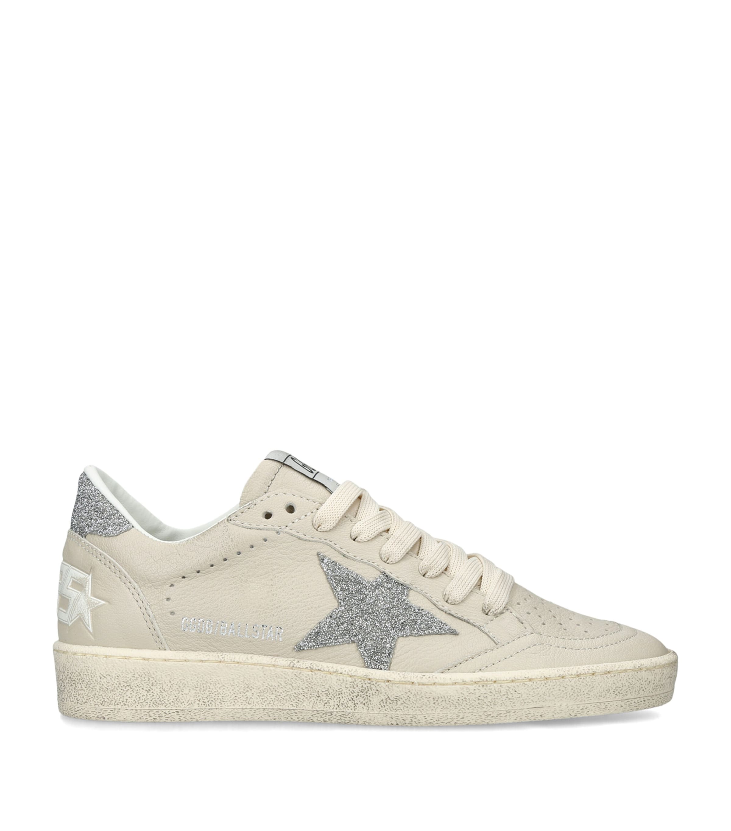 Golden Goose Leather Ball Star Sneakers Cream Comb Image 1
