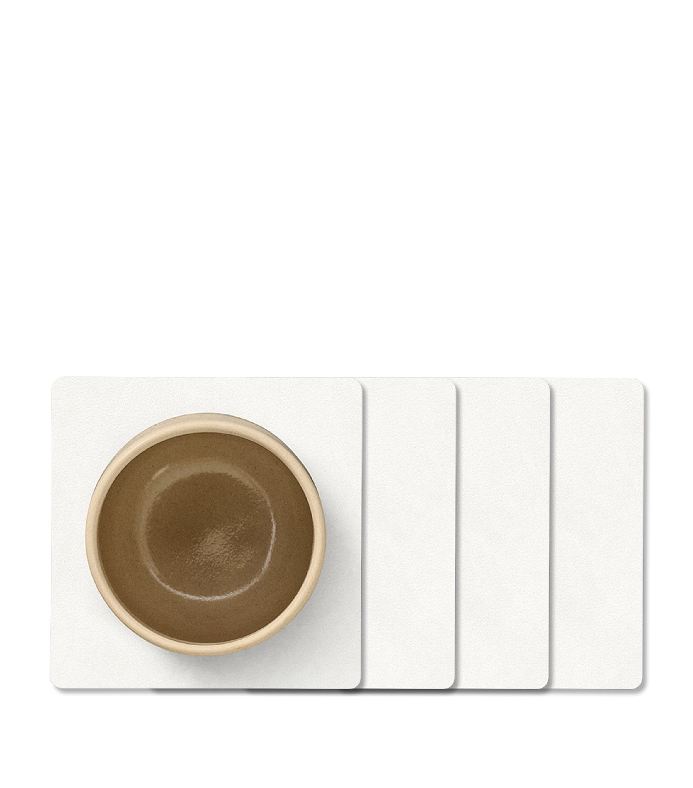 Lind Dna Square Nupo Coasters In White