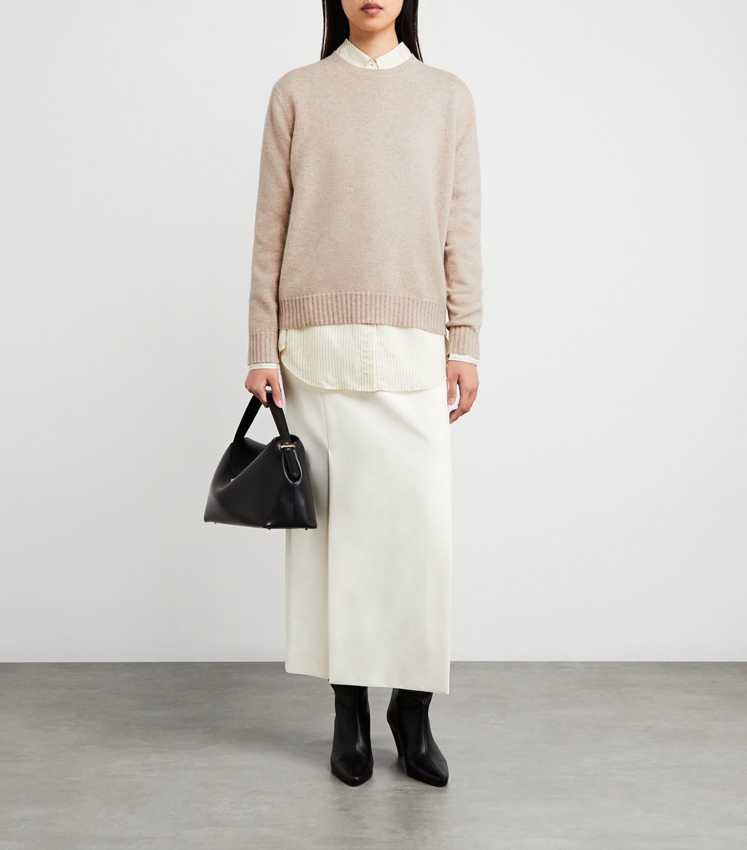 Cashmere Knit Sweater BEIGE Image 2