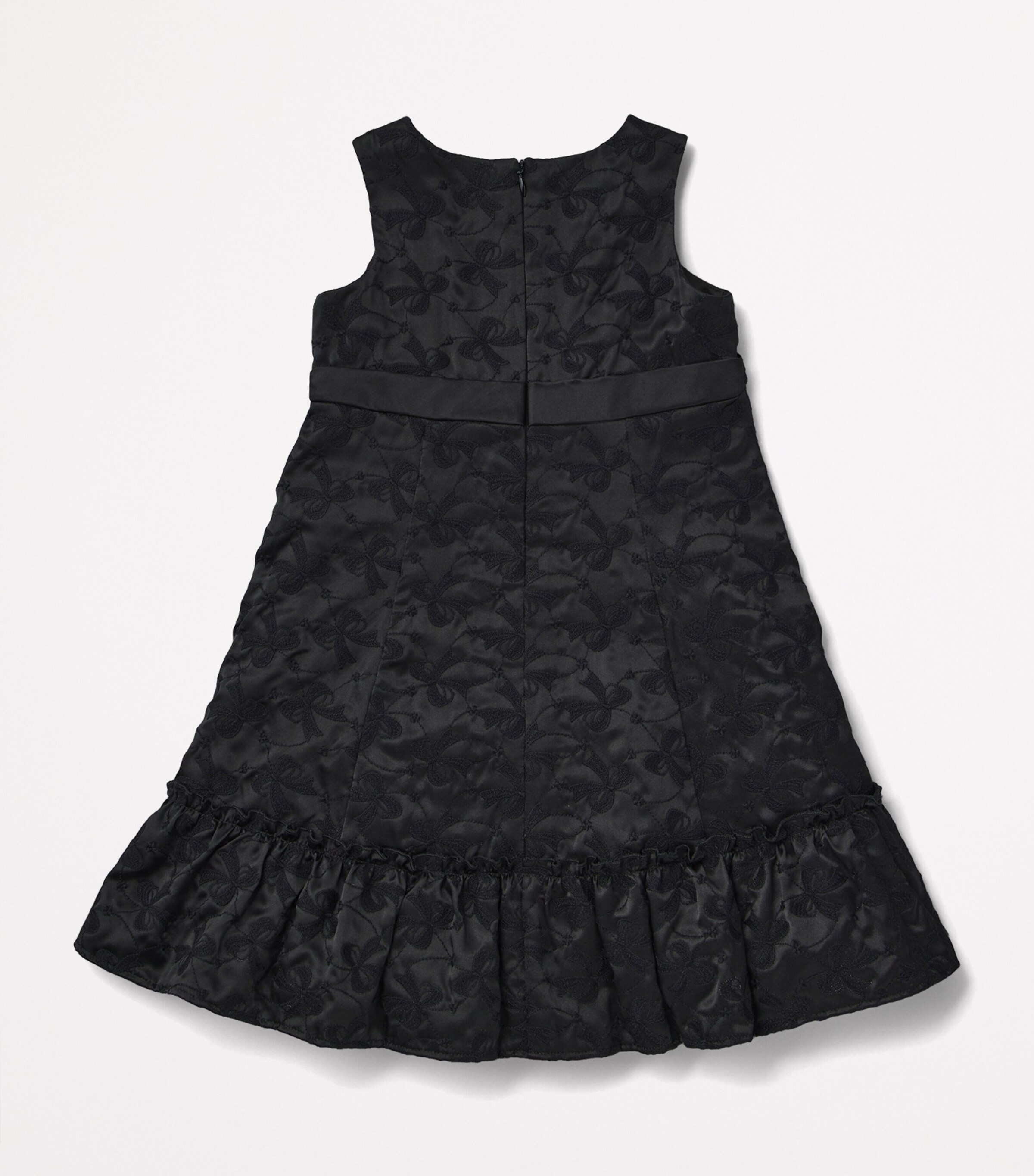 Silk Bow Embroidery Dress (3-7 Years) 5 Image 6