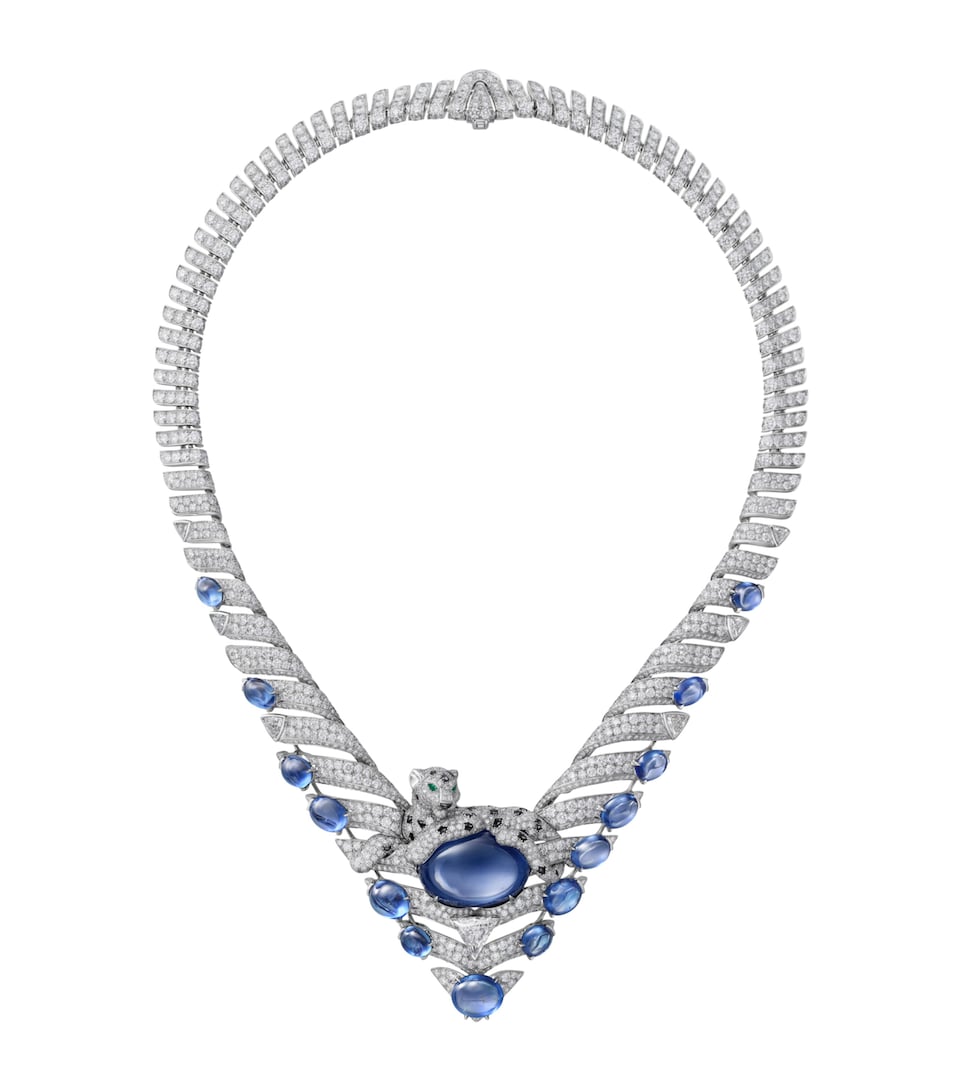 Колье Cartier Panthère Kentia с сапфиром 50,13 карата