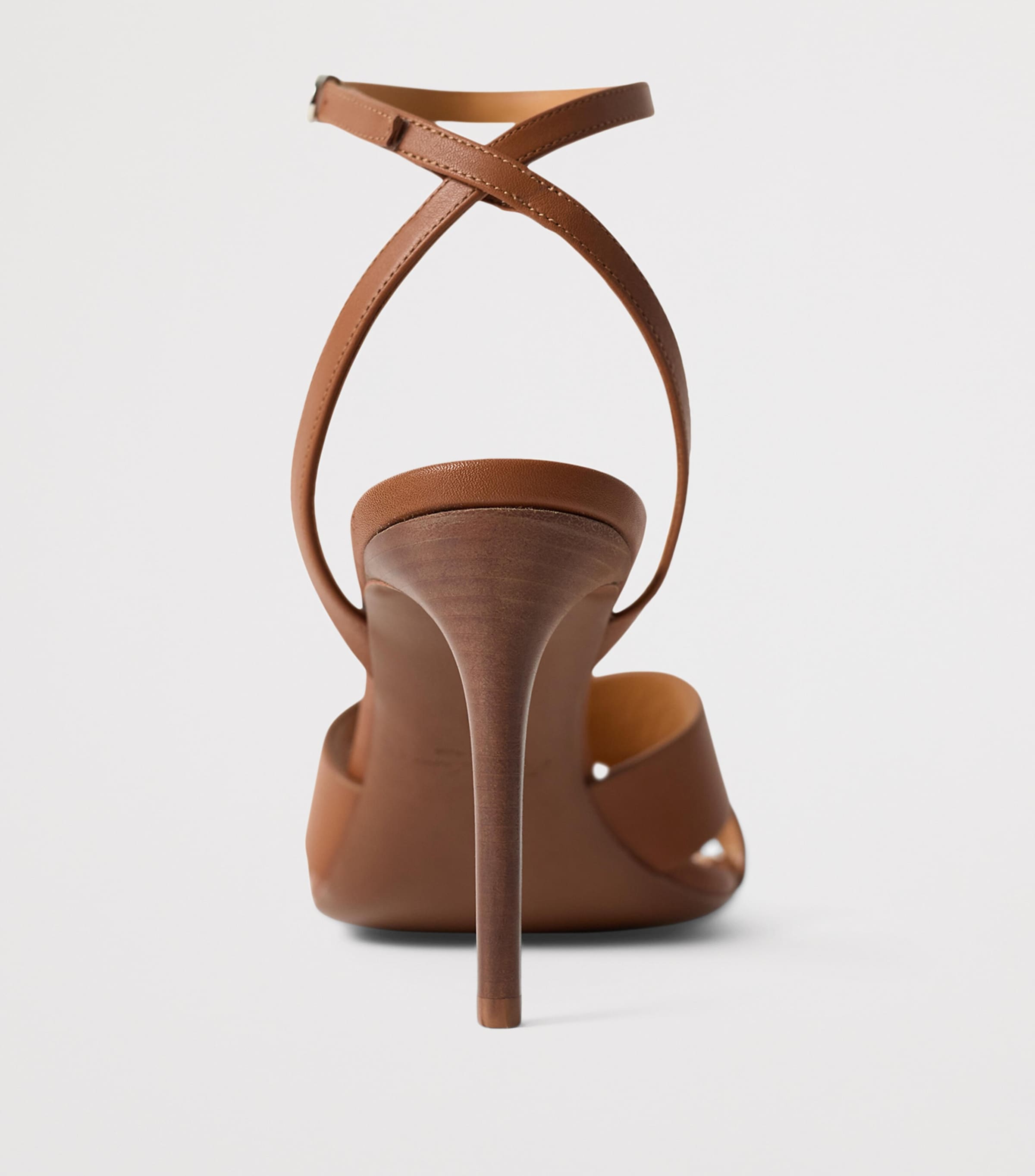 Leather Cleary Heeled Sandals 95 LIGHT/PASTEL Image 3