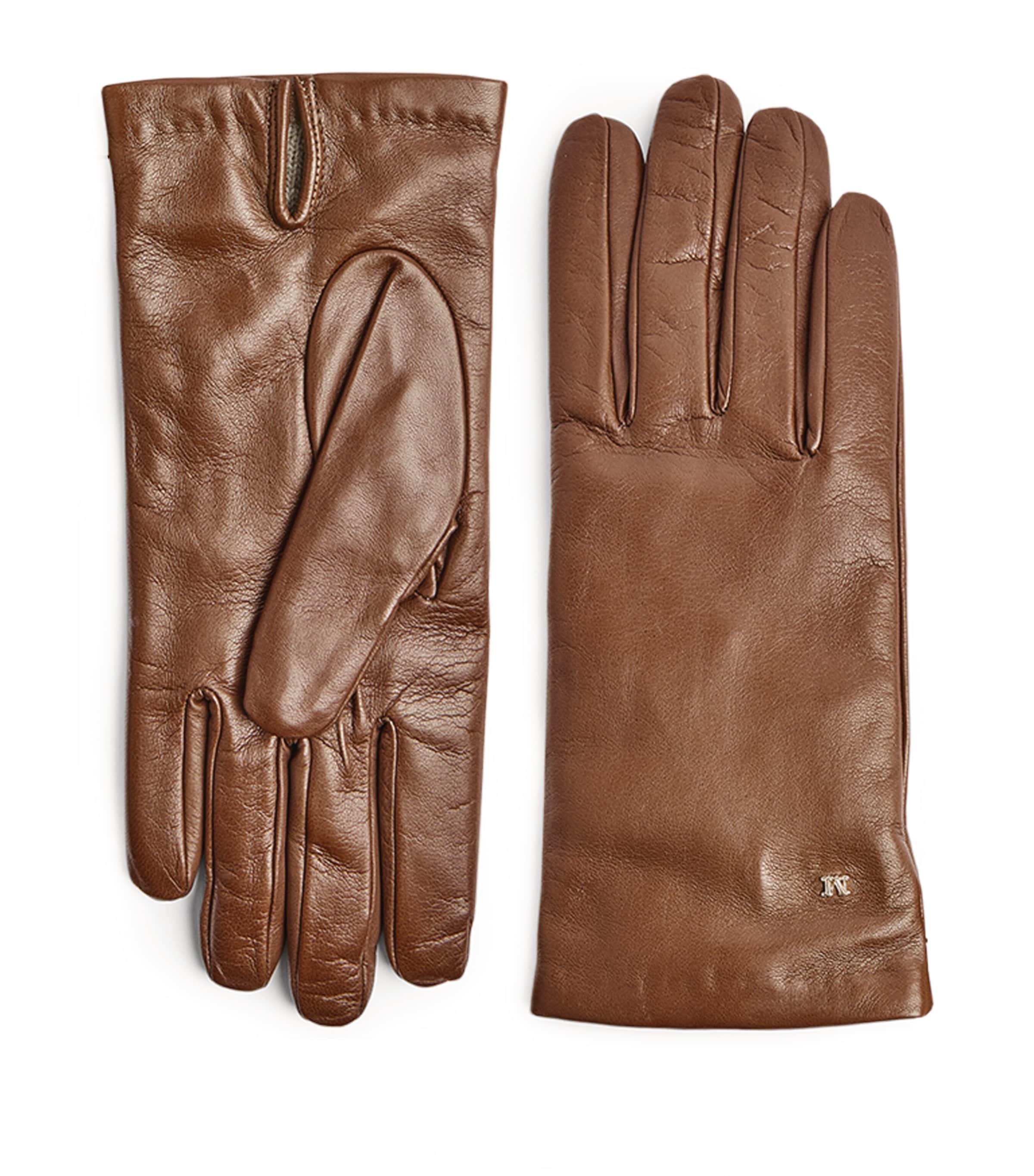 Max Mara Spalato Gloves In Brown