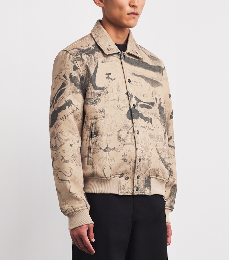 Sketch Bomber Jacket BEIGE Image 3