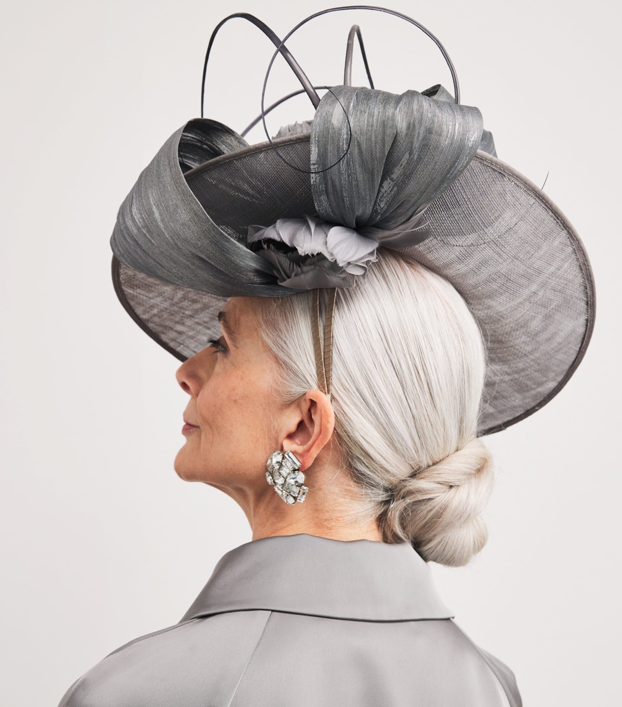 Silver With A Twist Hat Fascinator SILVER Image 4