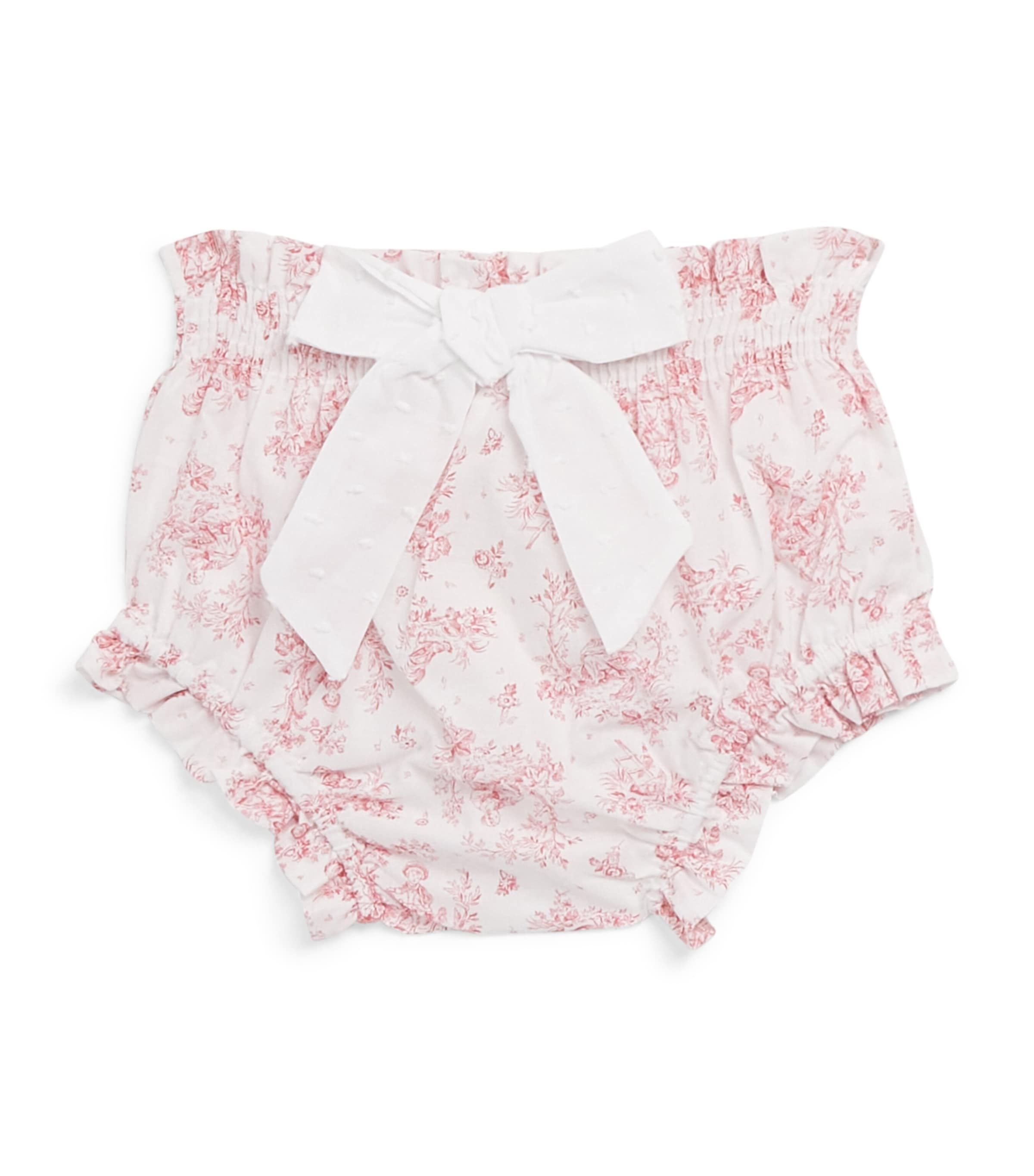 Pepa London Kids' Linen-cotton Audrey Toile Bow Bloomers