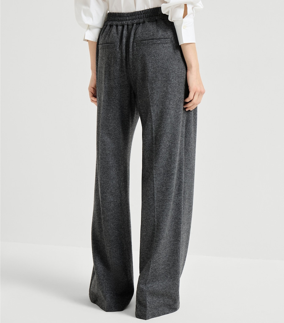 Cashmere Wide-Leg Trousers C3422 Image 4