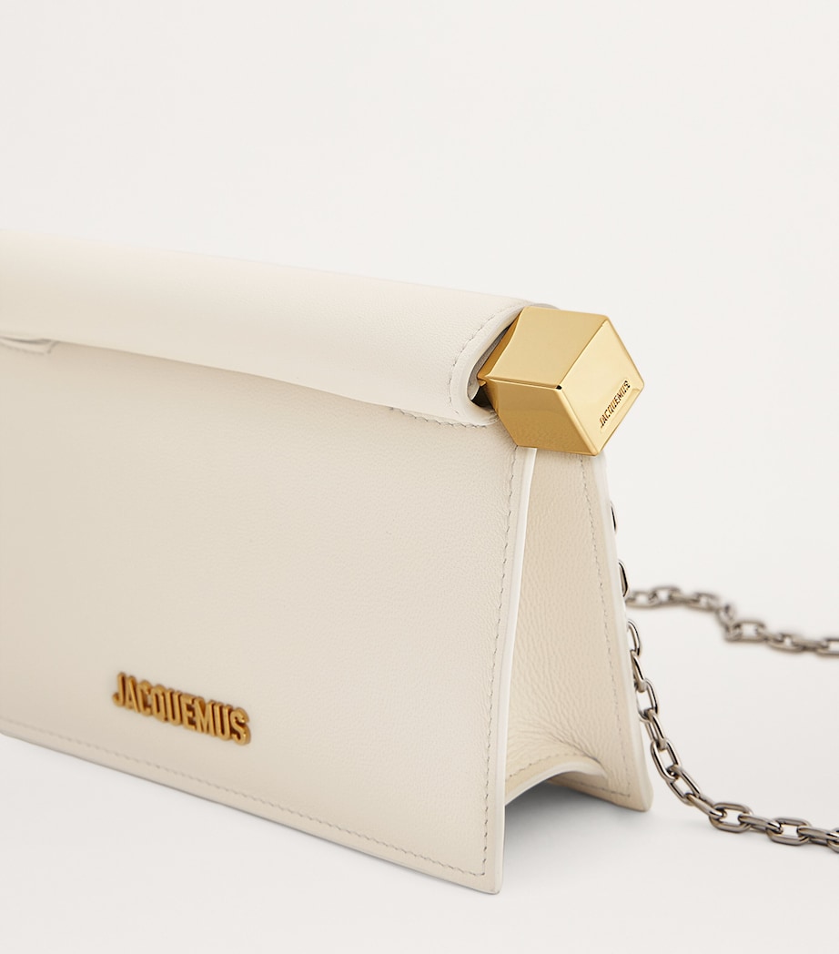 Leather La Petite Pochette Clutch Bag LIGHT IVORY 115 Image 6